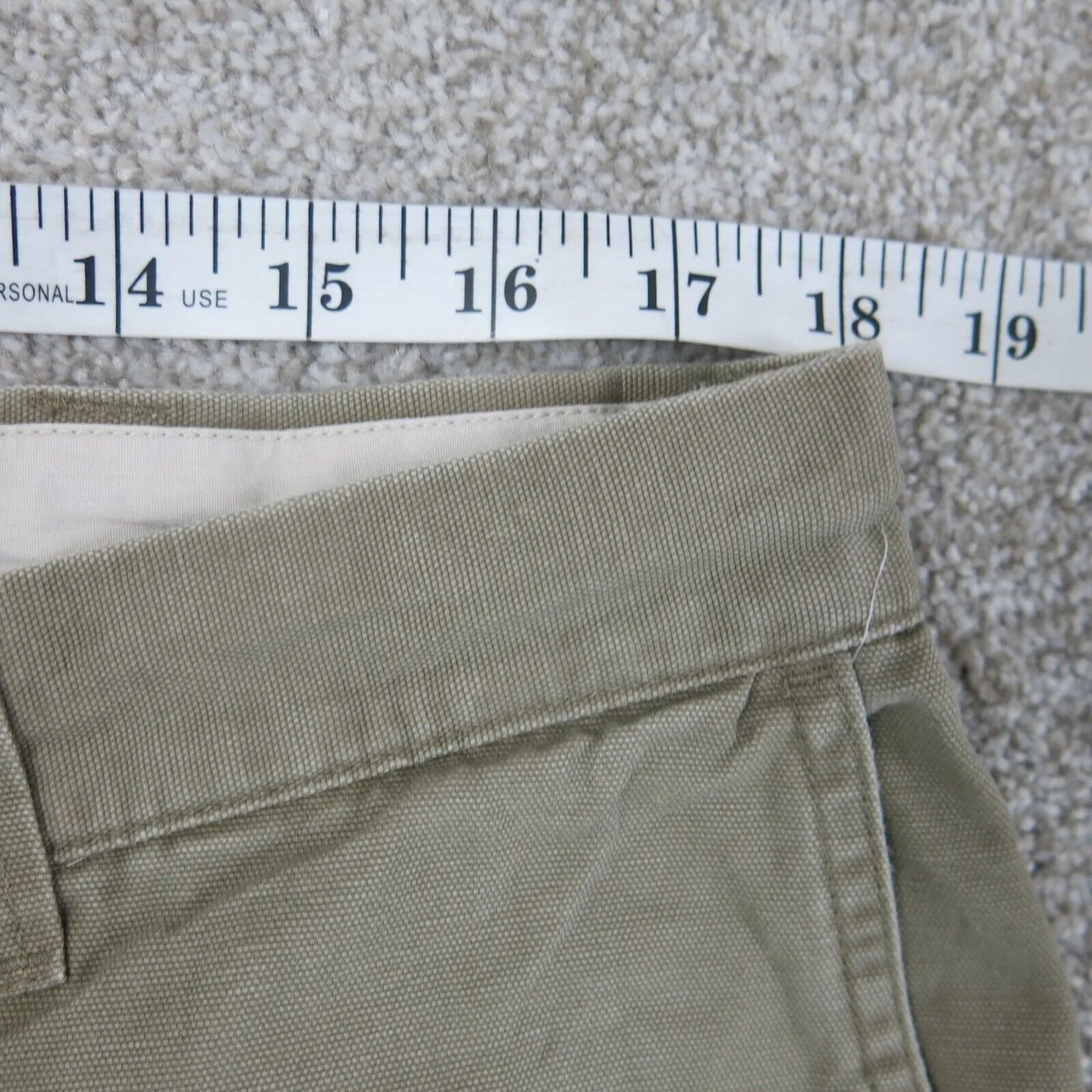 Columbia Pants Men 38 Cream Straight Leg Chino Pocket Cotton Lightweight Outdoor