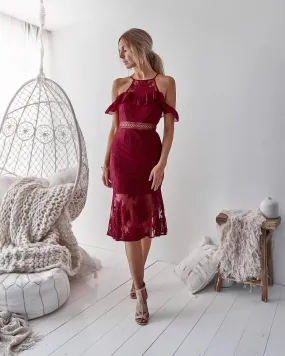 Connie Dress in Wine