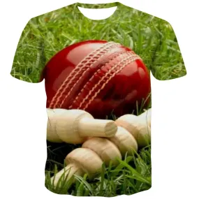 Cricket T-shirt Men Movement Tshirts Casual Lawn Tshirt Printed Game T-shirts 3d