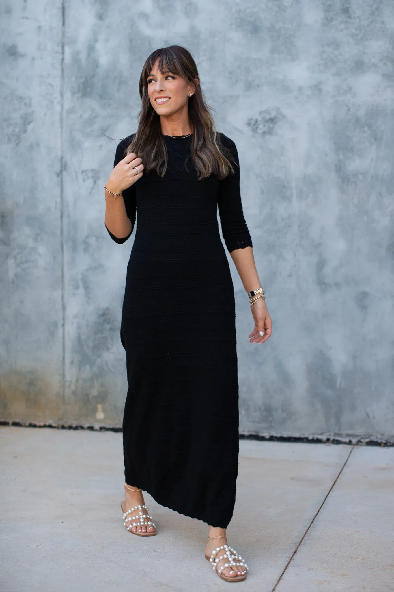 Crochet Maxi- Black