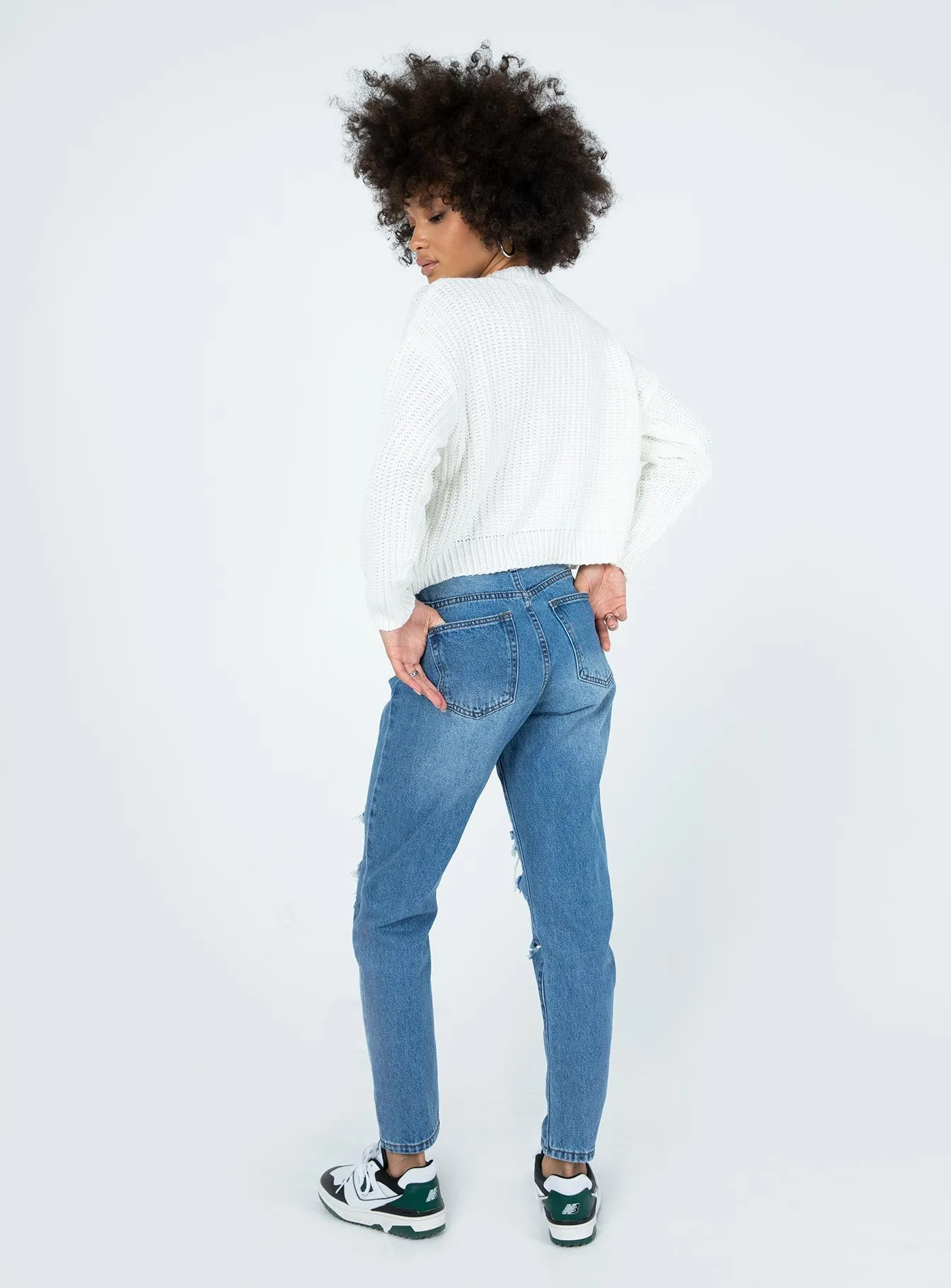 Damion Ripped Mom Denim Jeans