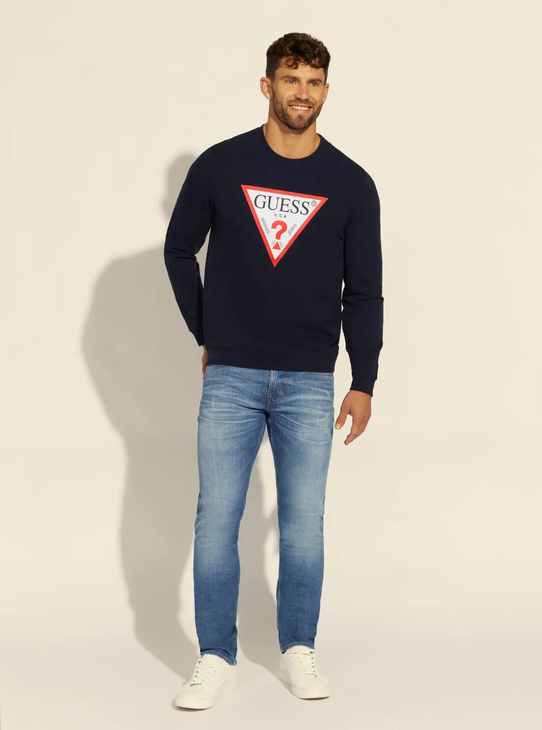 Deep Navy Audley Fleece Jumper