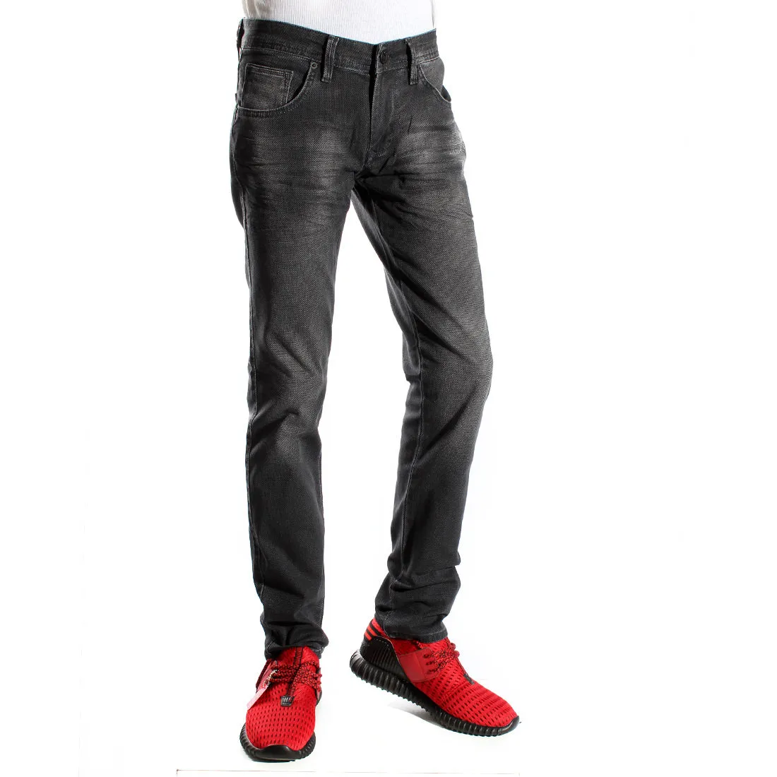 Denim black Pants/ made in turkey -3373