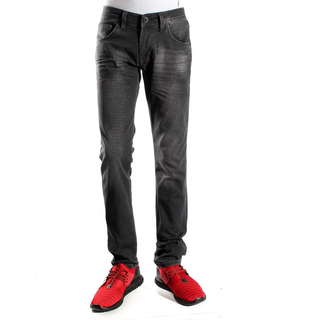 Denim black Pants/ made in turkey -3373