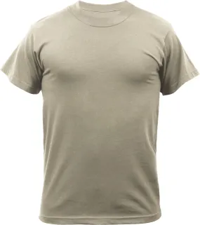 Desert Tan - Military GI Type ACU Short Sleeve T-Shirt - 100% Cotton