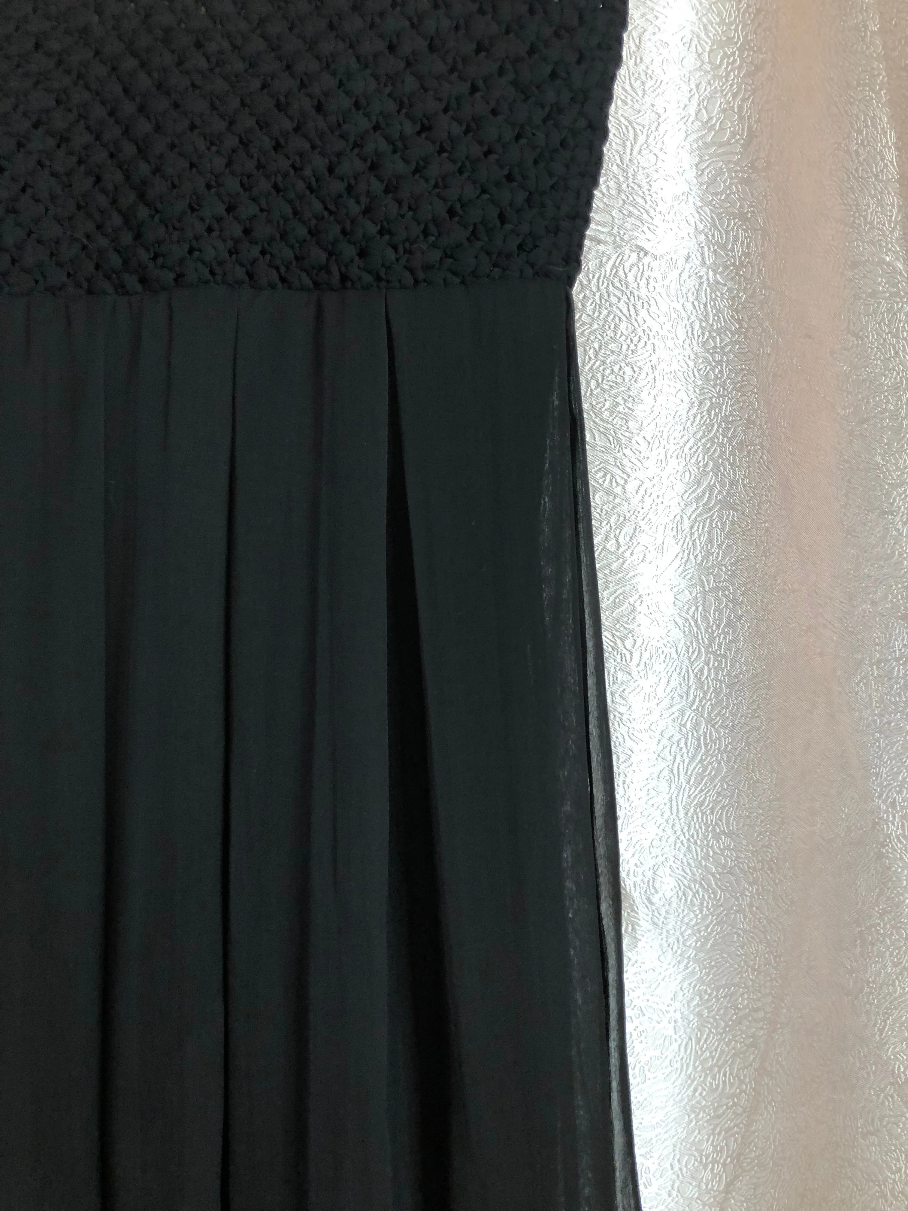 Diesel Black Long Maxi Dress Sz S