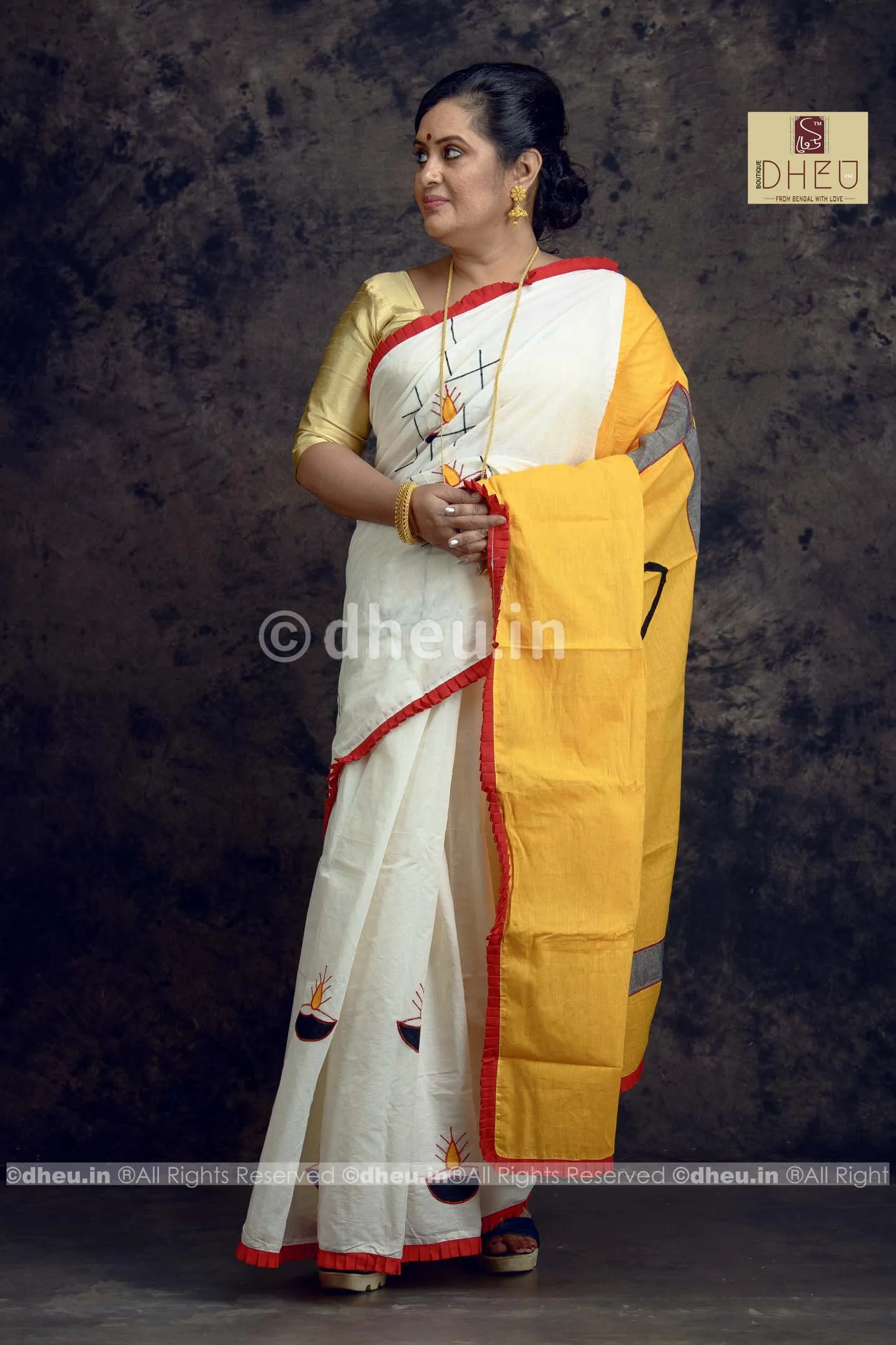 Diya-Dheu Exclusive Applique Saree