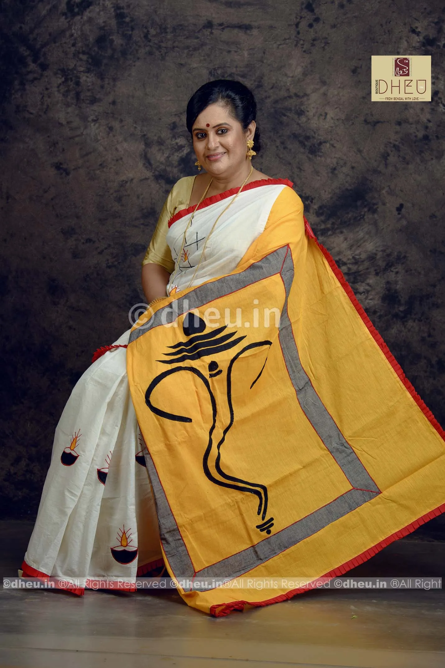 Diya-Dheu Exclusive Applique Saree