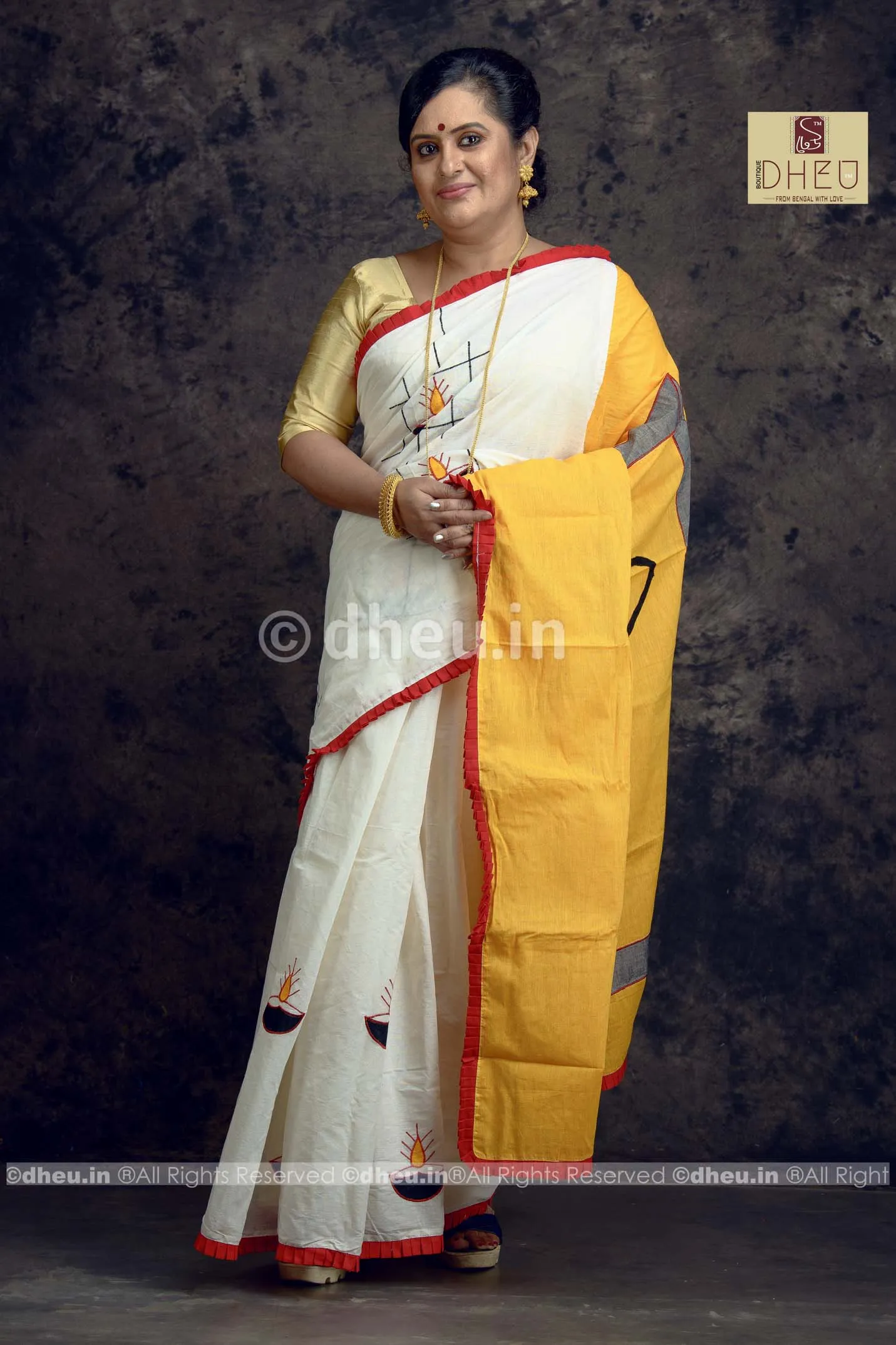 Diya-Dheu Exclusive Applique Saree