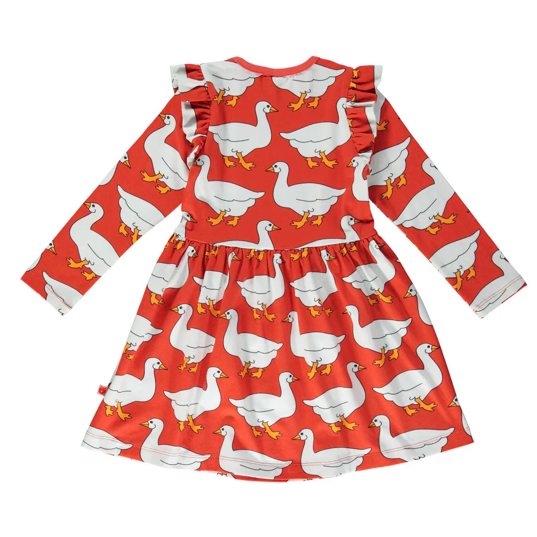 Dress with geese