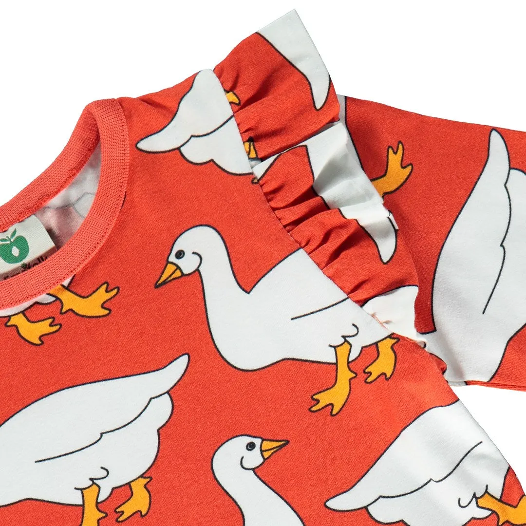 Dress with geese