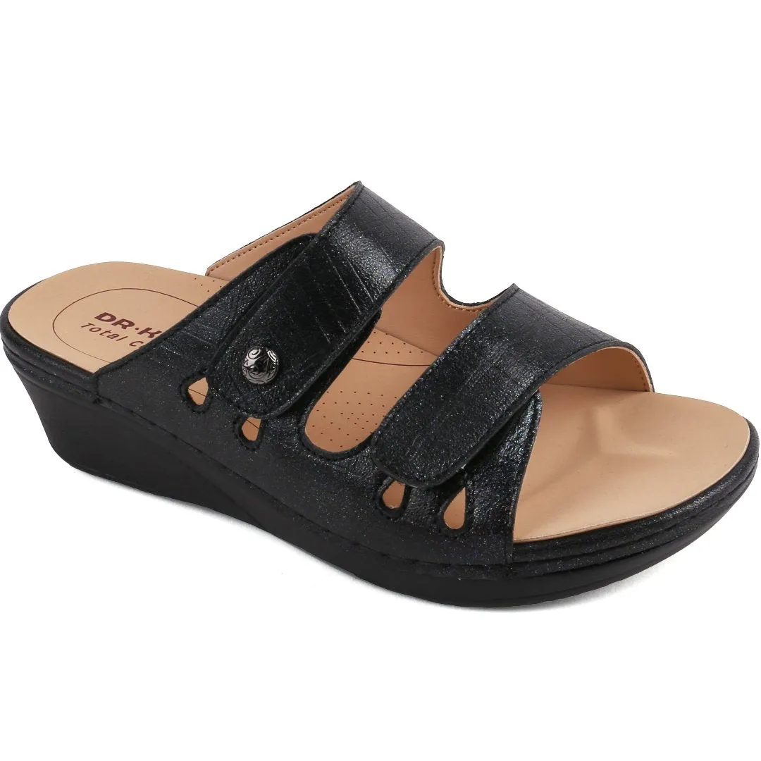 DR.KONG WOMEN REMOVABLE INSOLE SANDALS DK-S8000421E3-BLK(RP : $189)