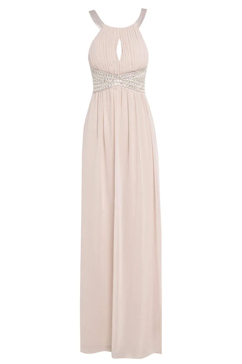 Embellished Key Hole Front Maxi