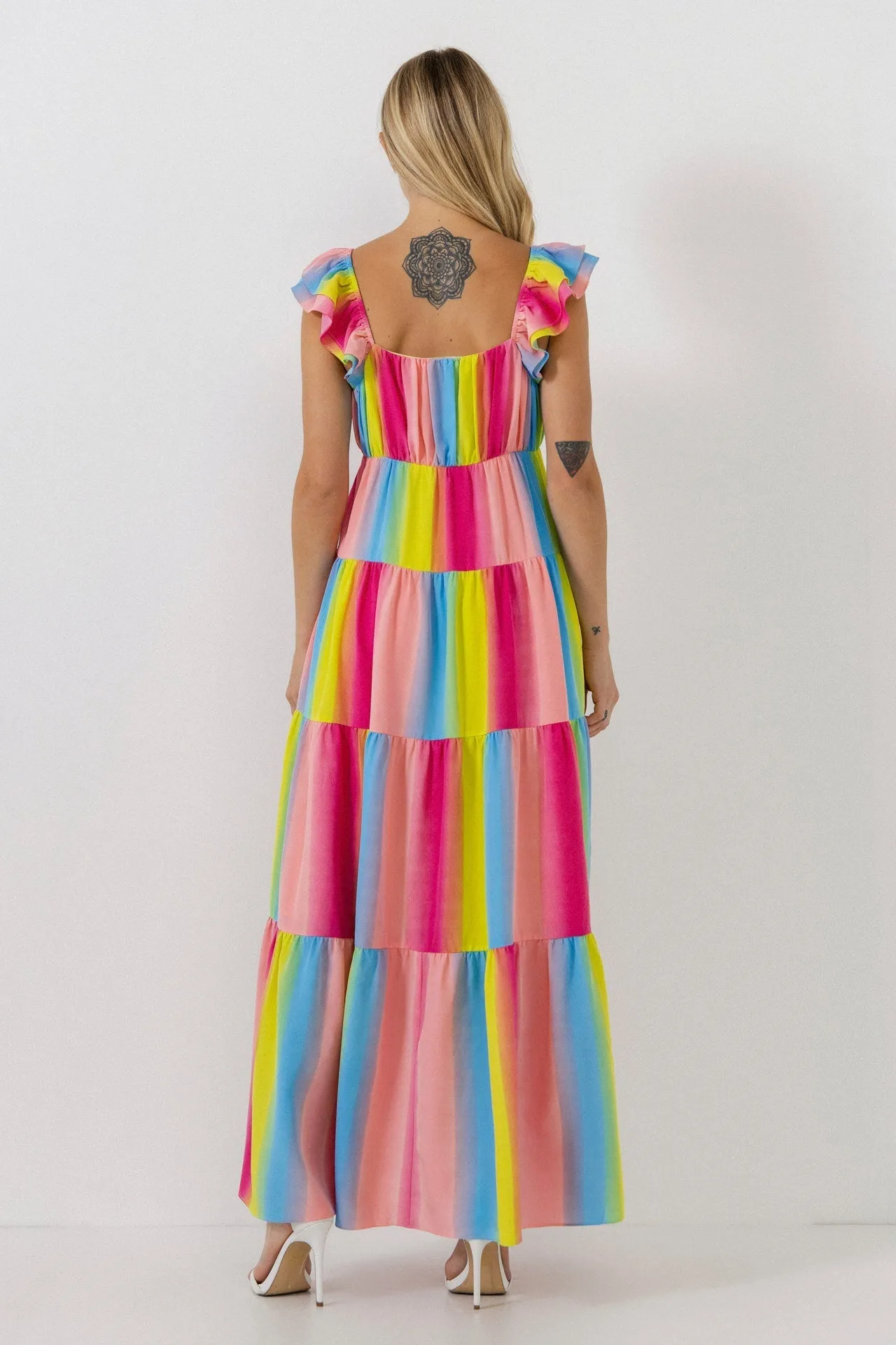 Endless Rose - Ombre Stripe Maxi Dress