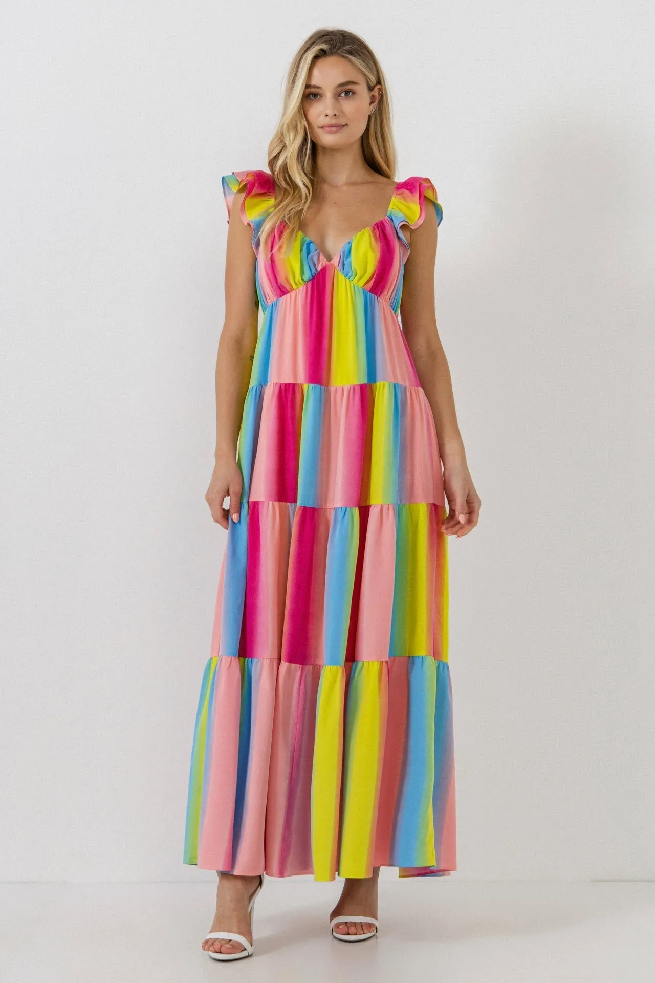 Endless Rose - Ombre Stripe Maxi Dress