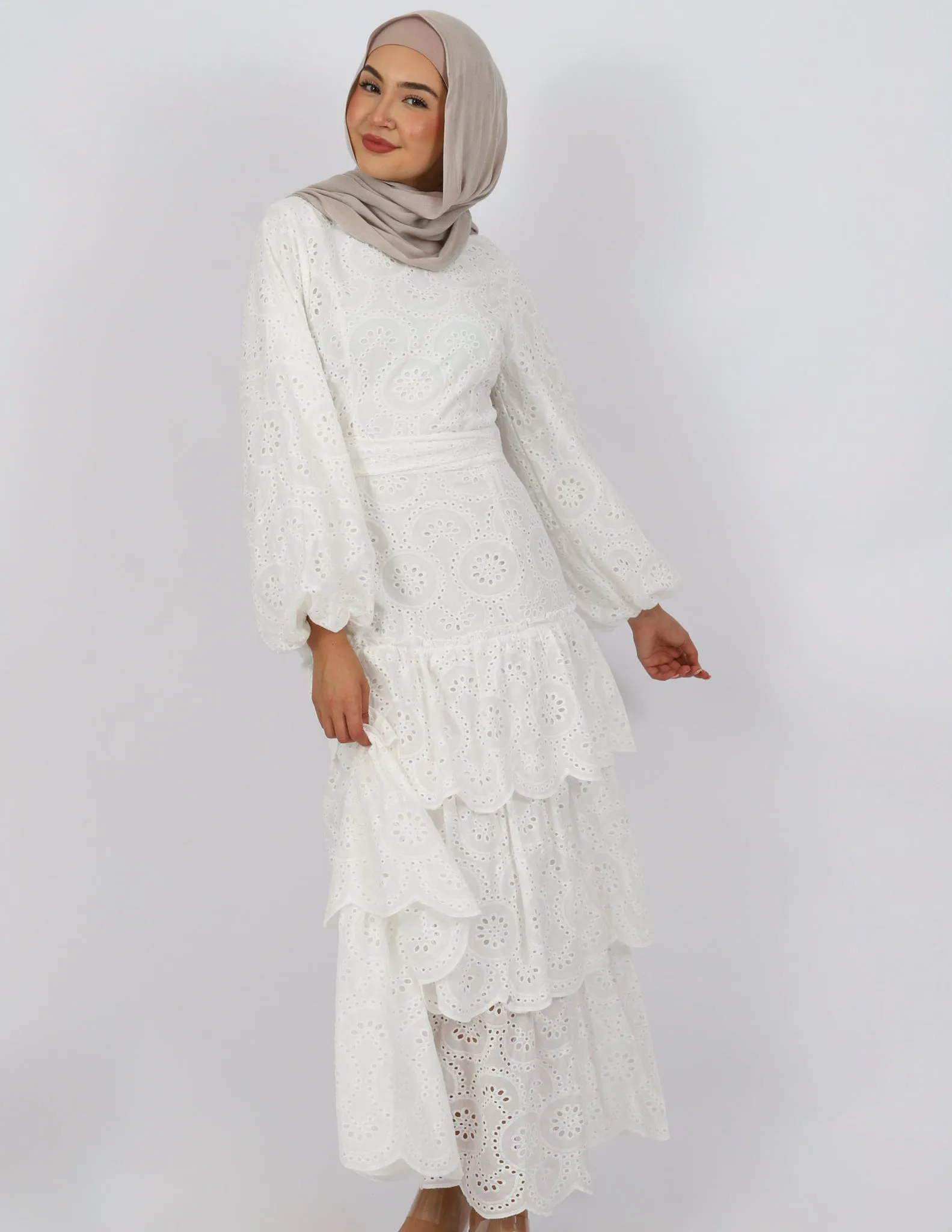 Escape Dekota Lace Tiered Dress