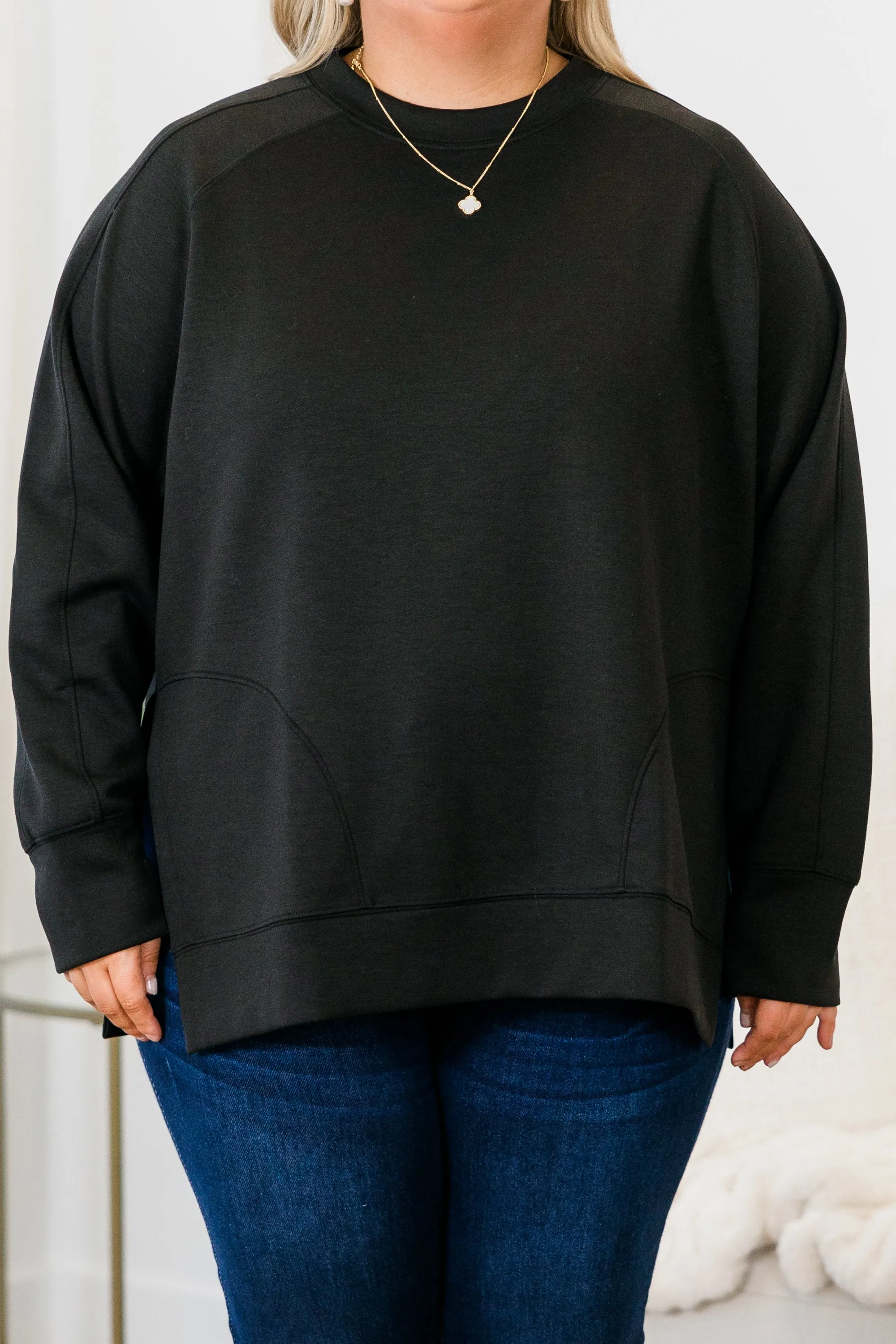 Feels So Sweet Pullover, Black