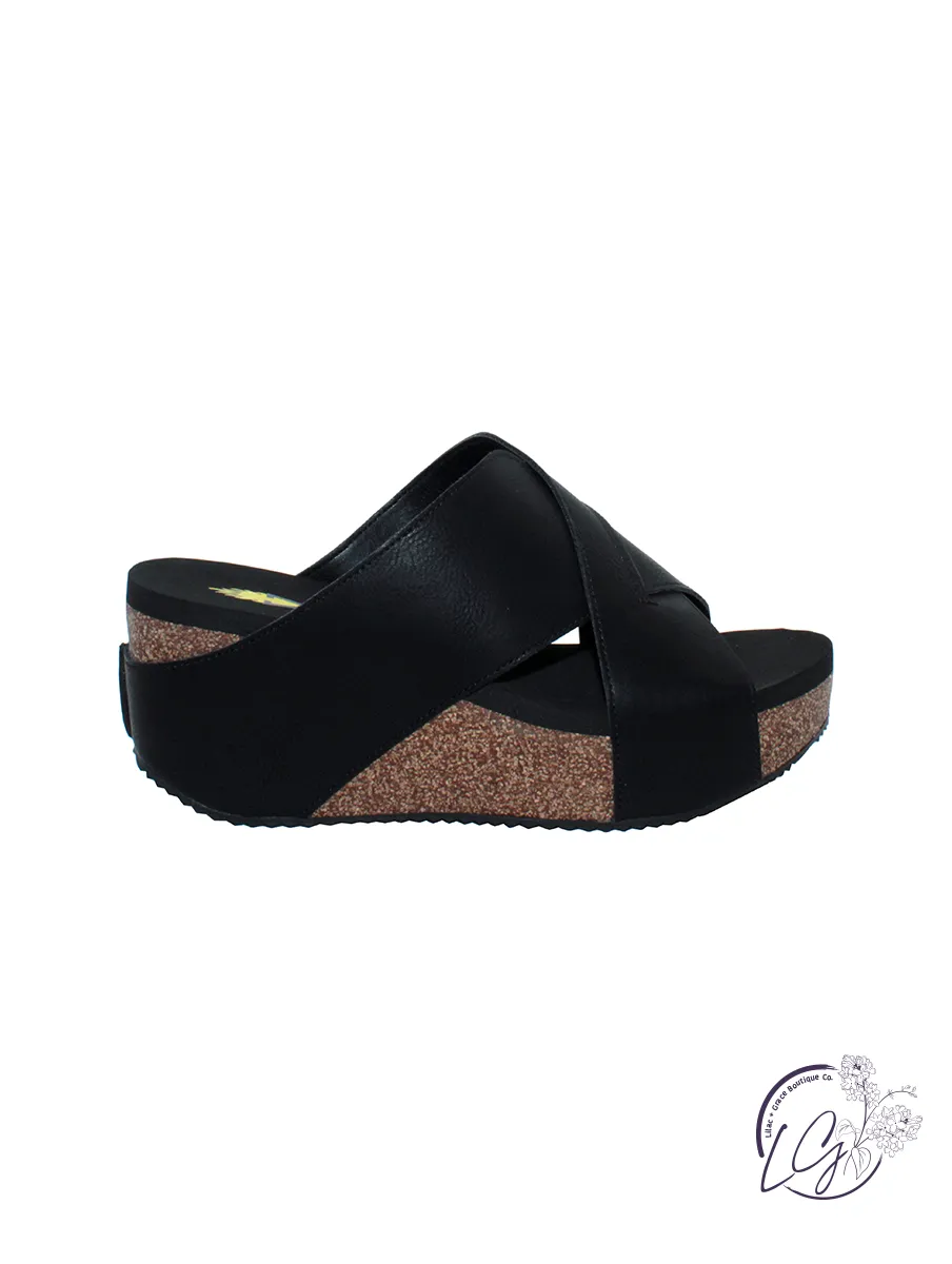 Firefly Platform Wedge Sandal By Volatile