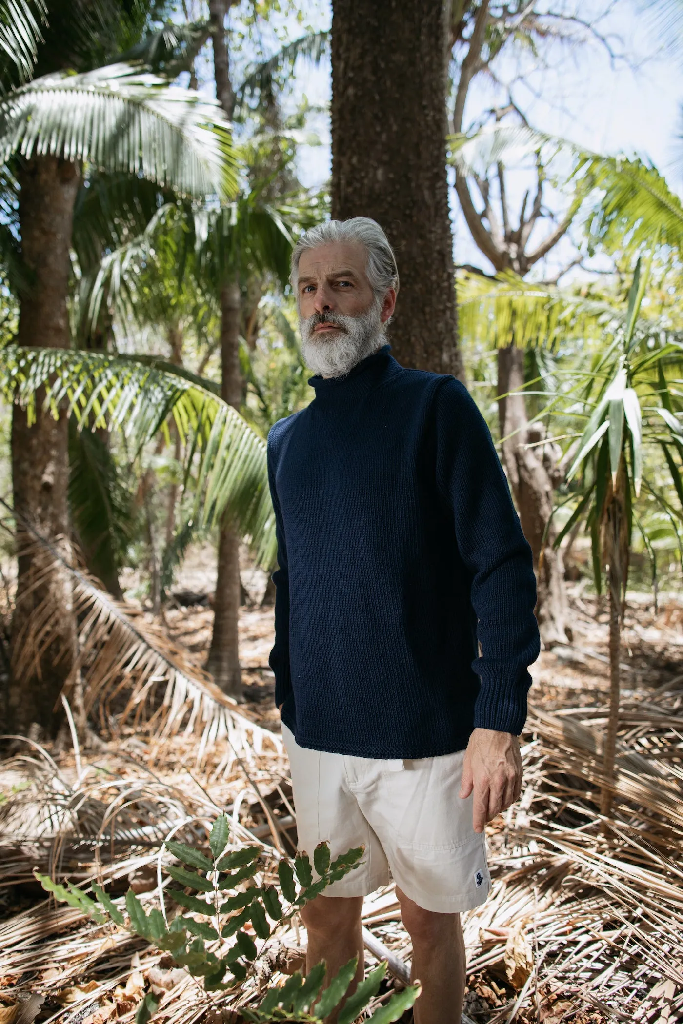 Fisherman's Sweater in Navy