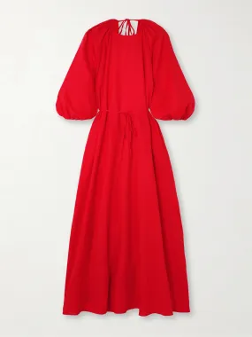 Fran open-back linen maxi dress