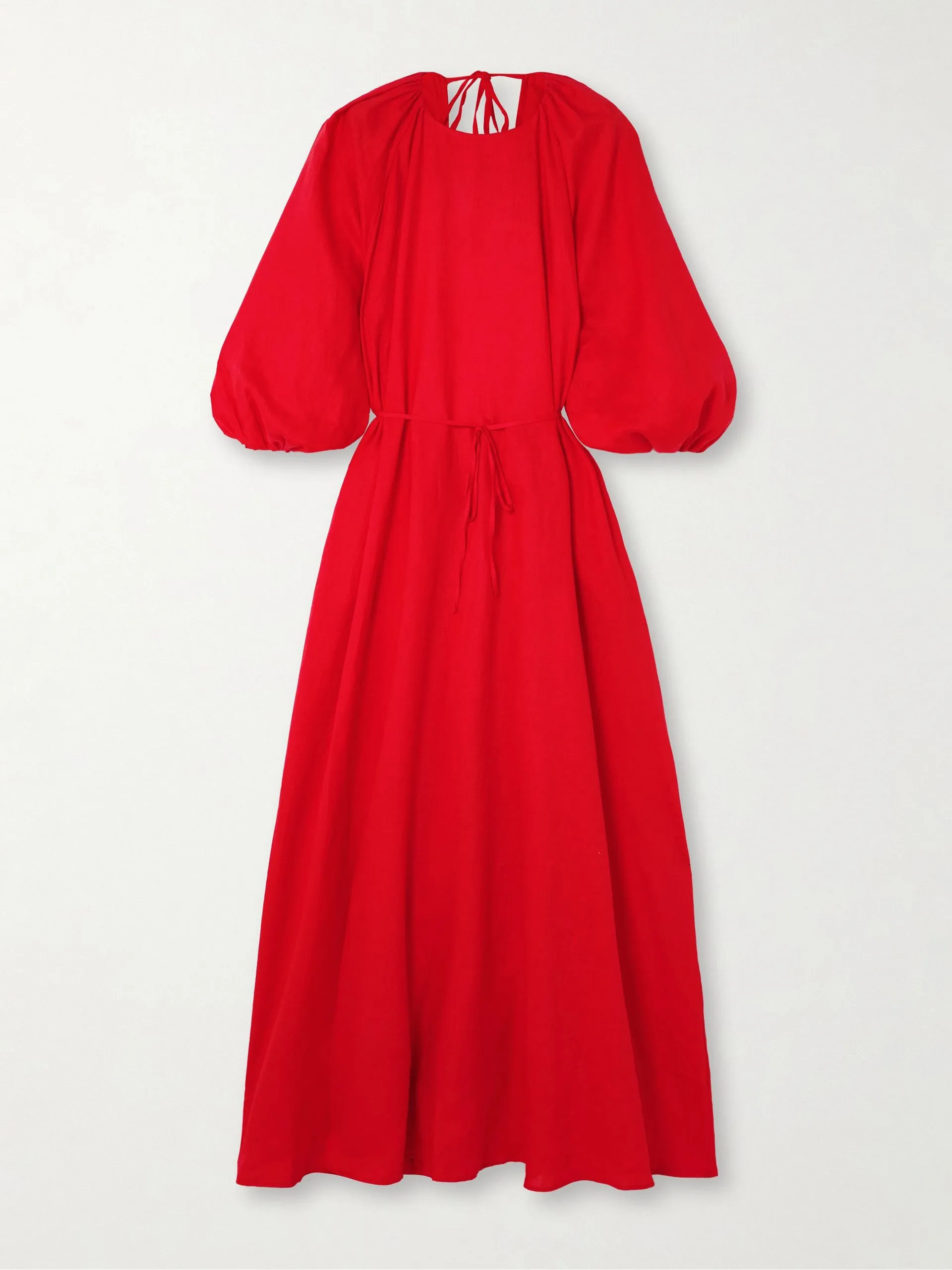 Fran open-back linen maxi dress