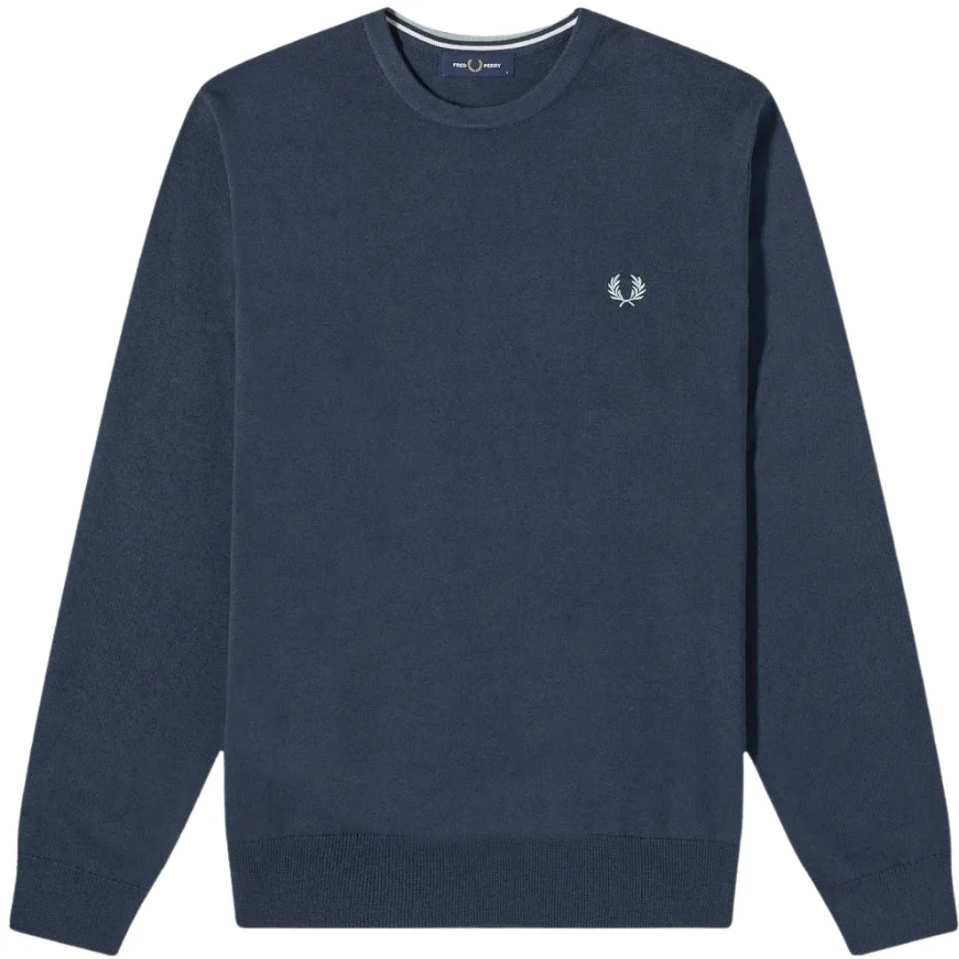 Fred Perry Classic V-Neck Shaded Navy Blue Jumper