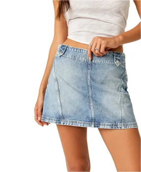 Free People Runaway Denim Skirt