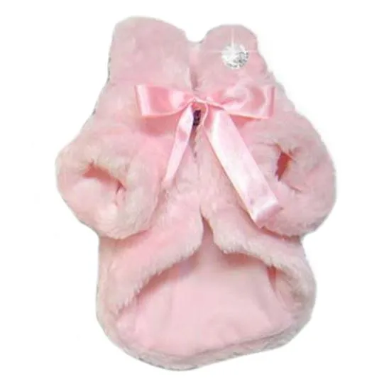 Fun Fur Glamour Dog Coat Pink