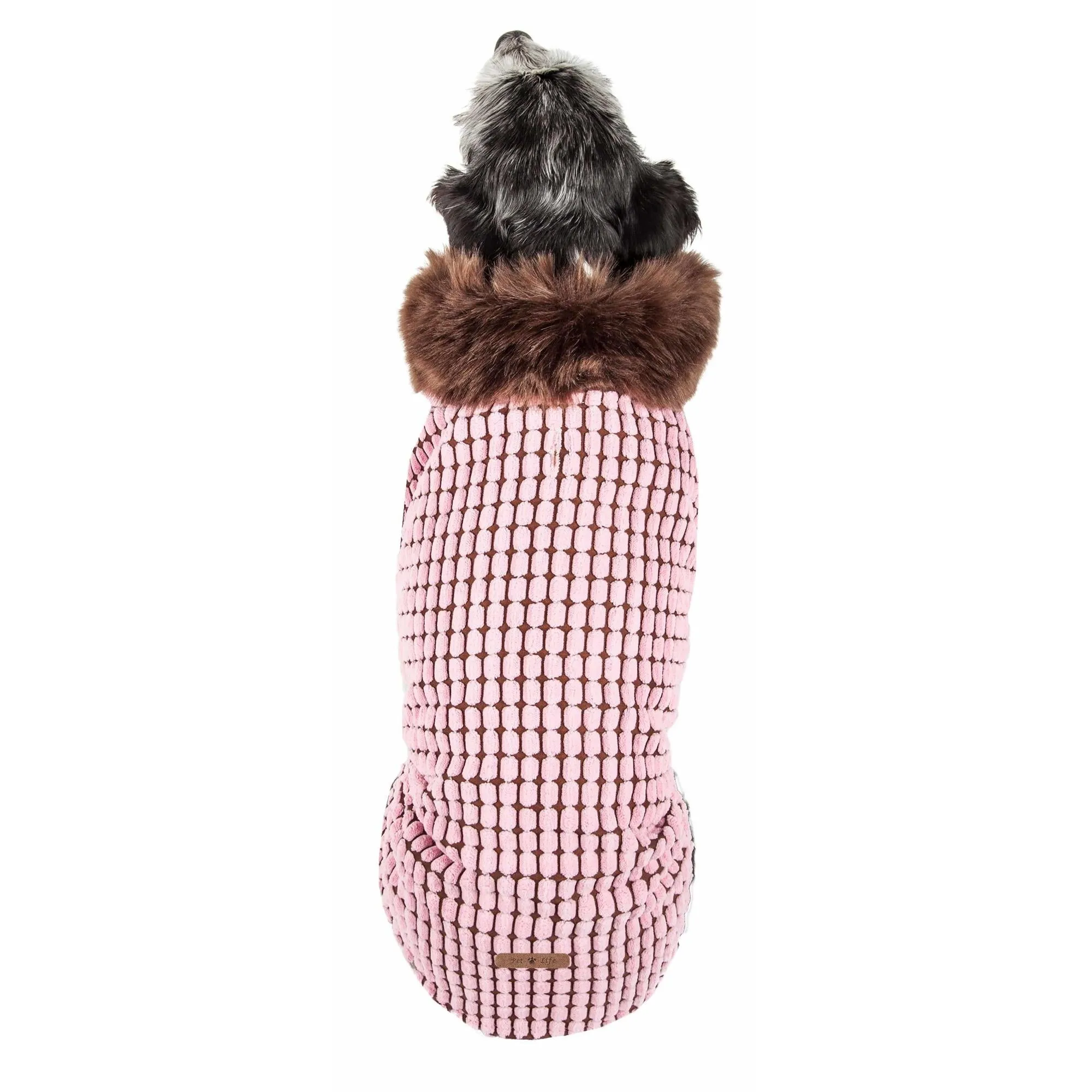 Fur dog coat jacket. Fashion