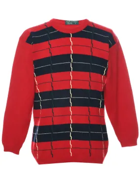 Geometric Pattern Jumper - S