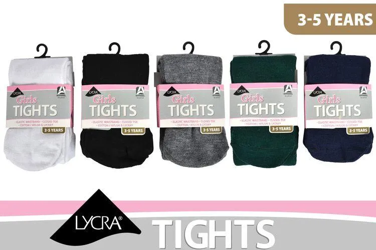 Girls Tights - 3-5 Years