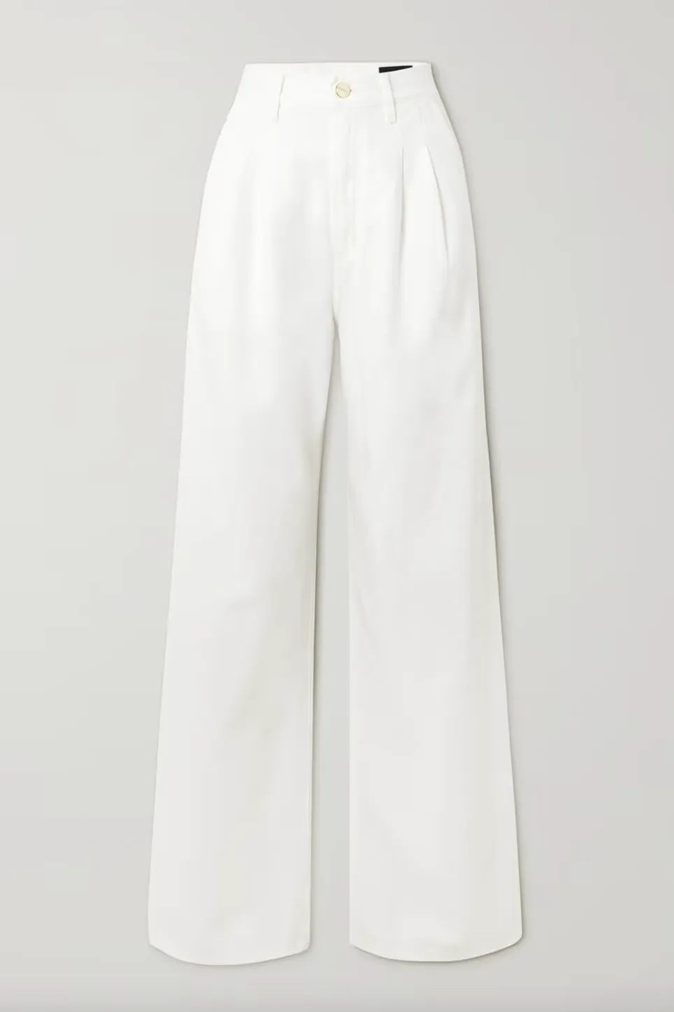 Goldsign Pleated Wide Leg Jeans