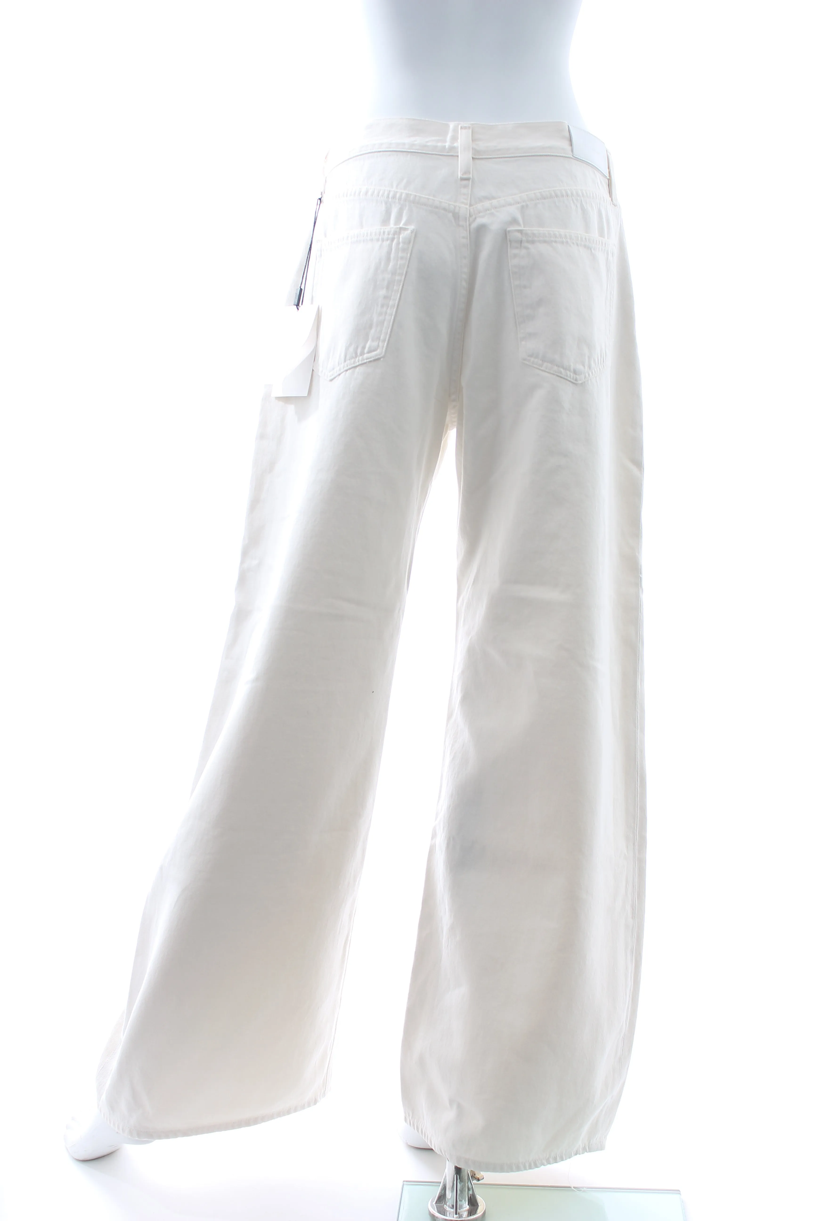 Goldsign Pleated Wide Leg Jeans