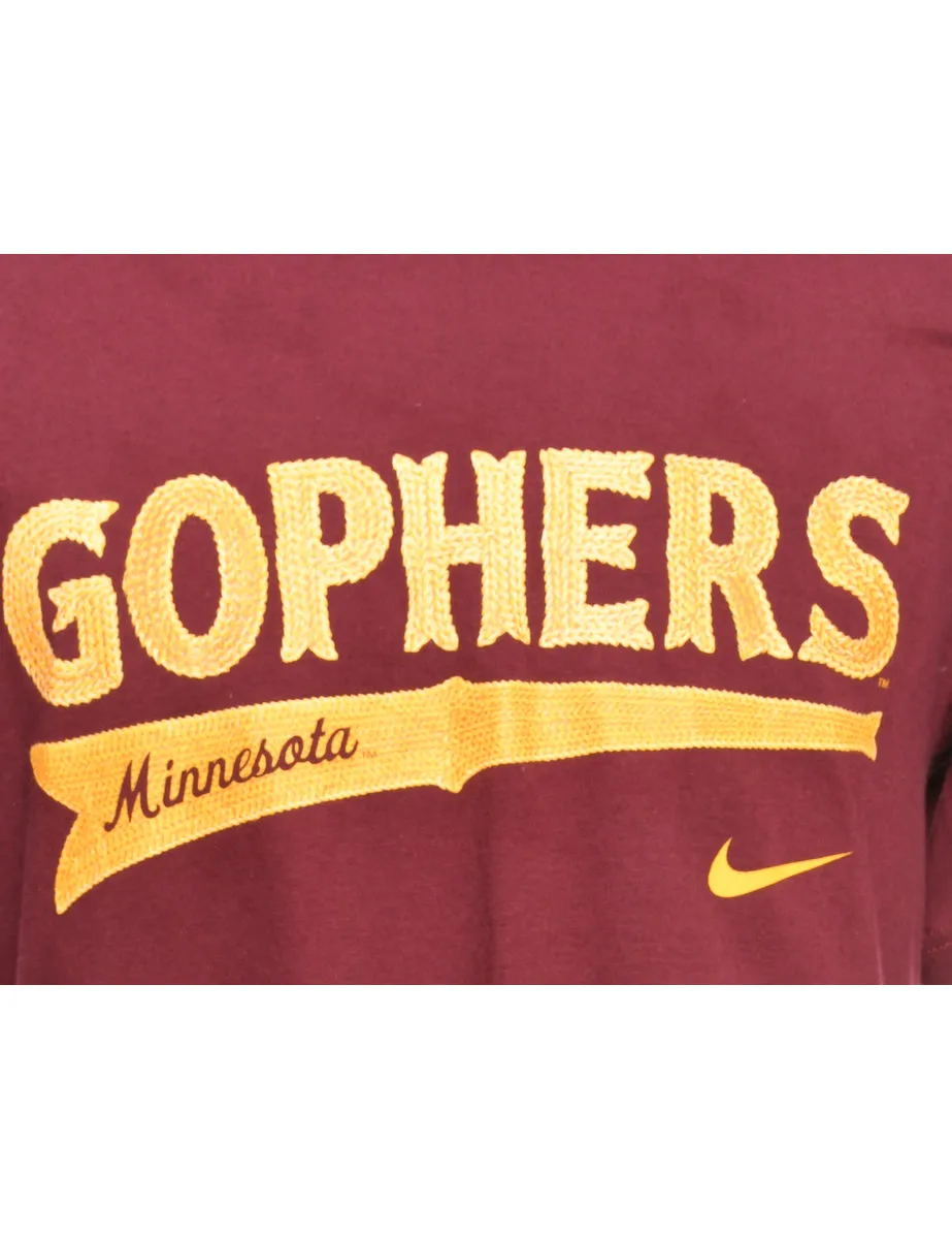 Gophers Minnesota Nike Sports T-shirt - M