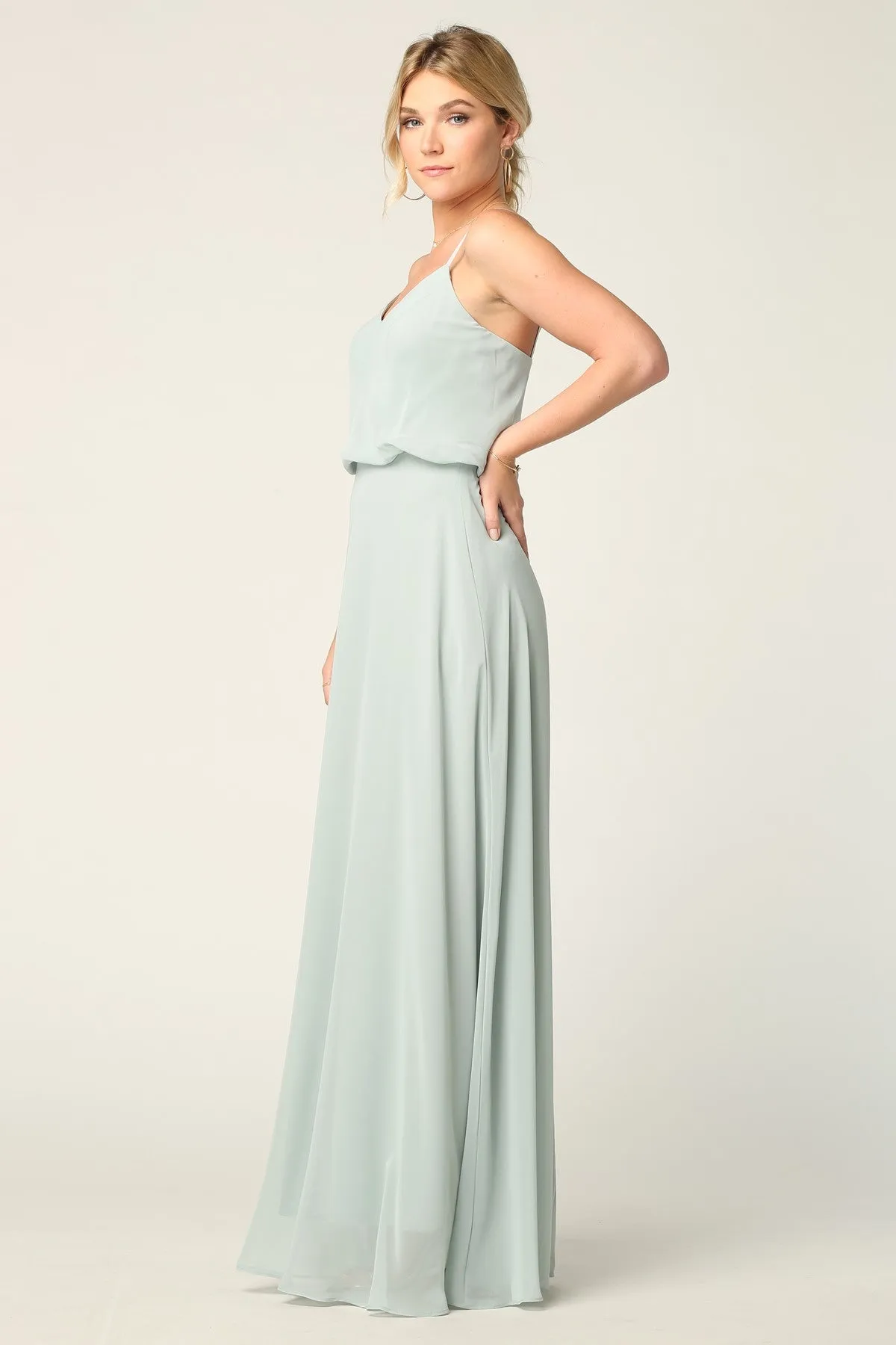 Grace Blouson Maxi Bridesmaid Dress