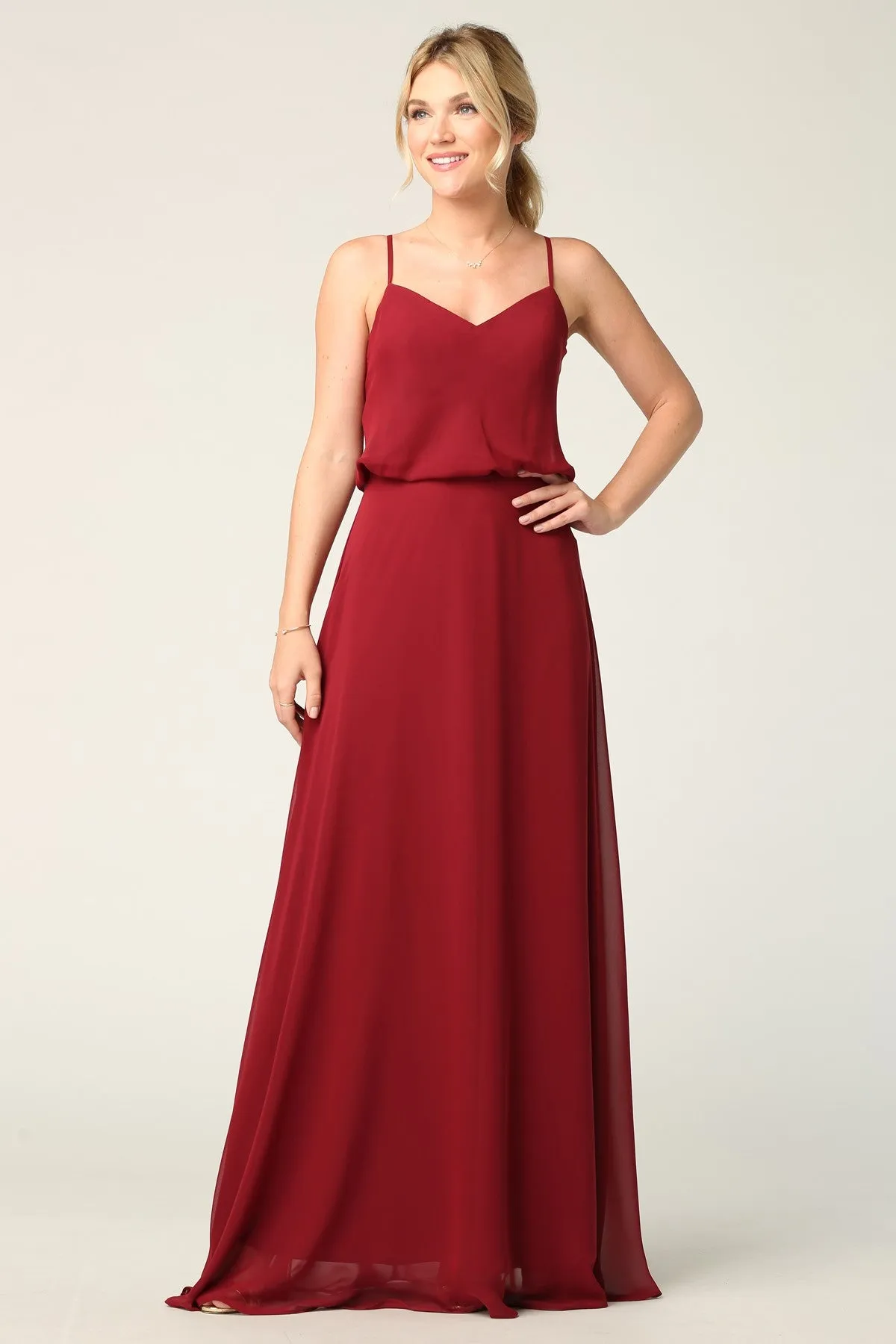 Grace Blouson Maxi Bridesmaid Dress