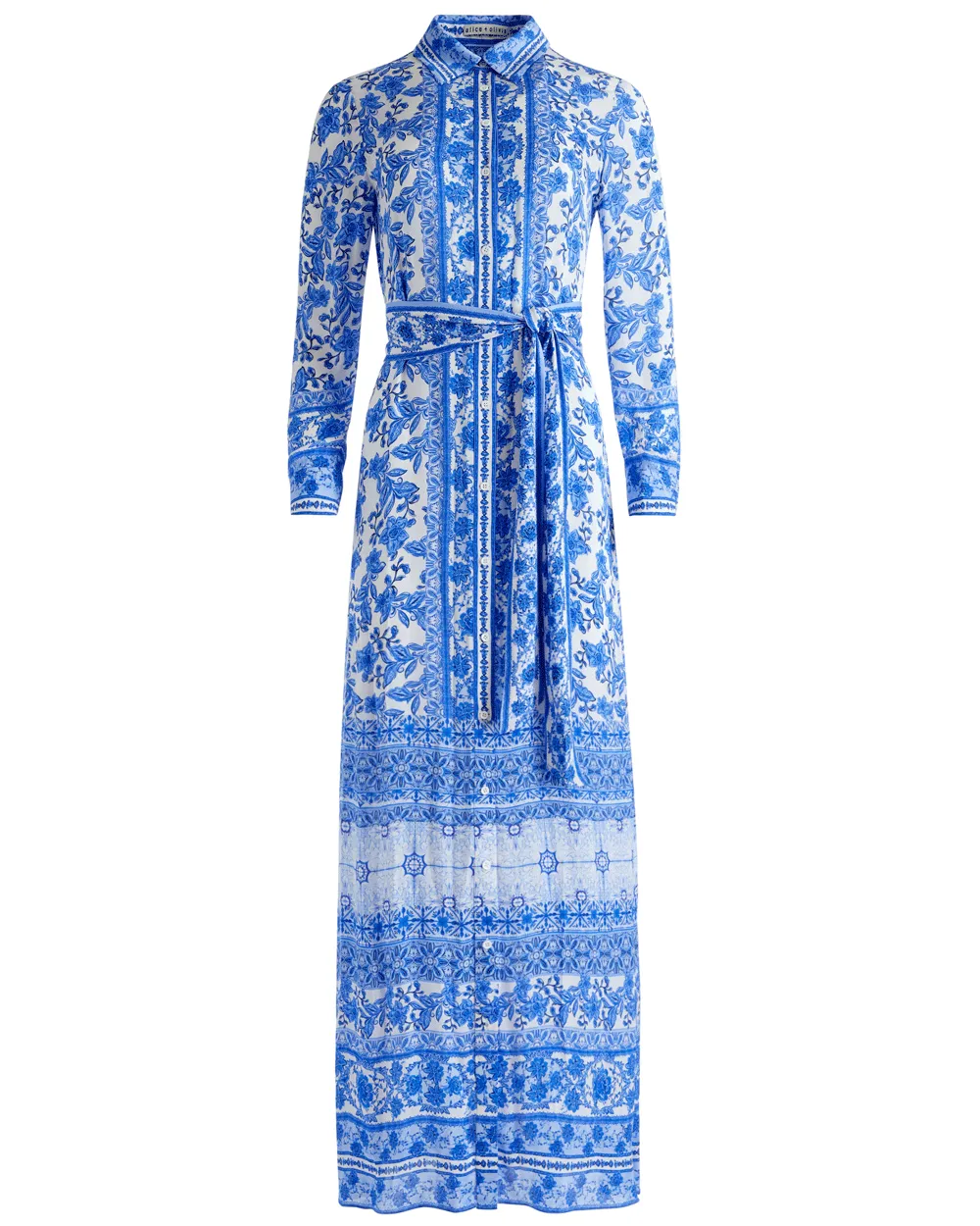 Greek Tile Chassidy Maxi Shirt Dress