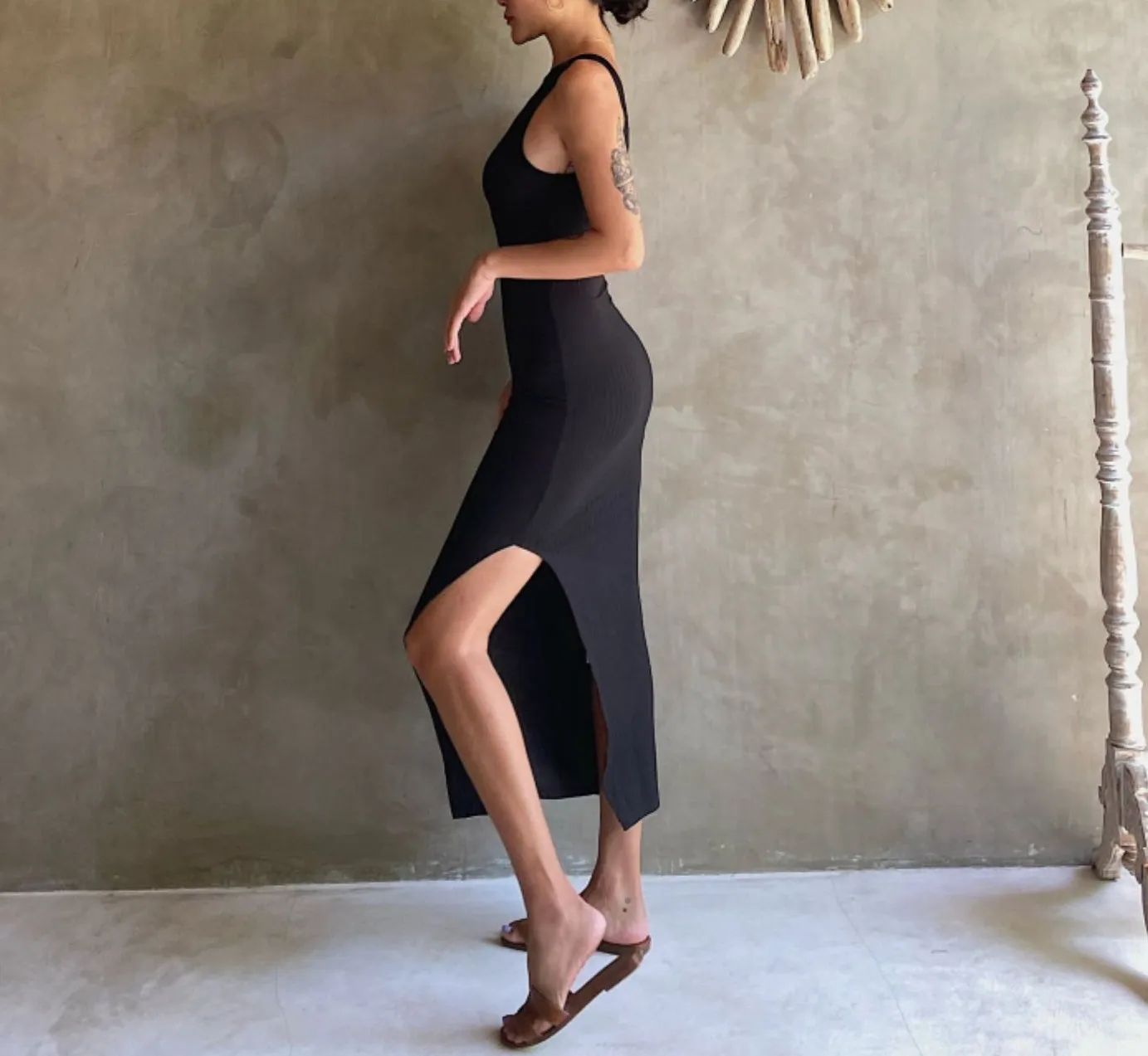 Hadid ribbed maxi (preorder/ 2 colours)