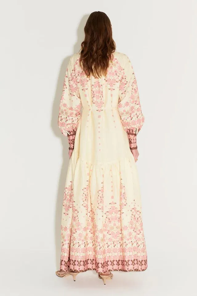 Hansen & Gretel Queenie Maxi Dress - Cream Empress