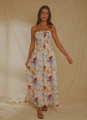 Holiday Sun Maxi Dress - Abstract Resort