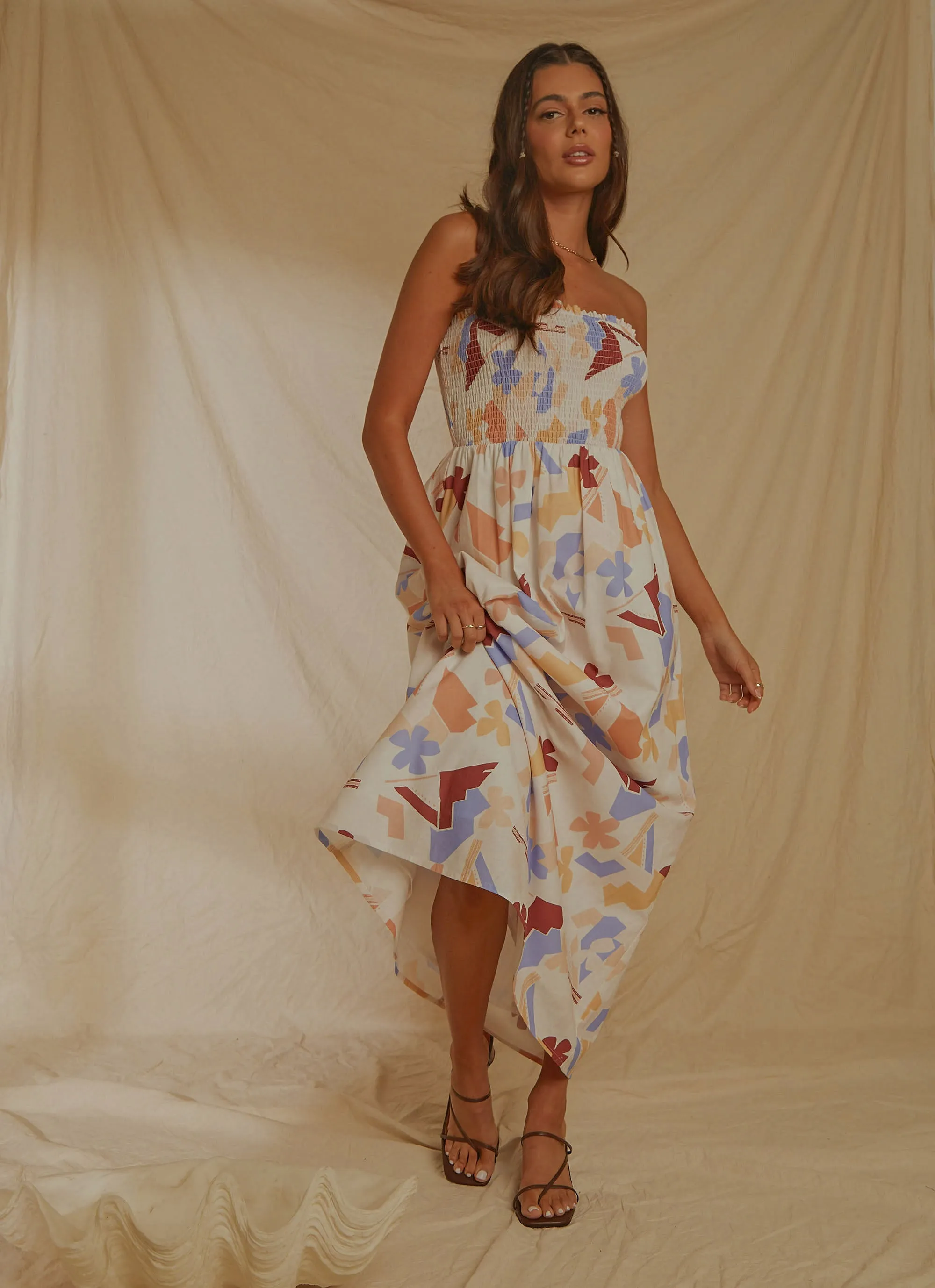 Holiday Sun Maxi Dress - Abstract Resort