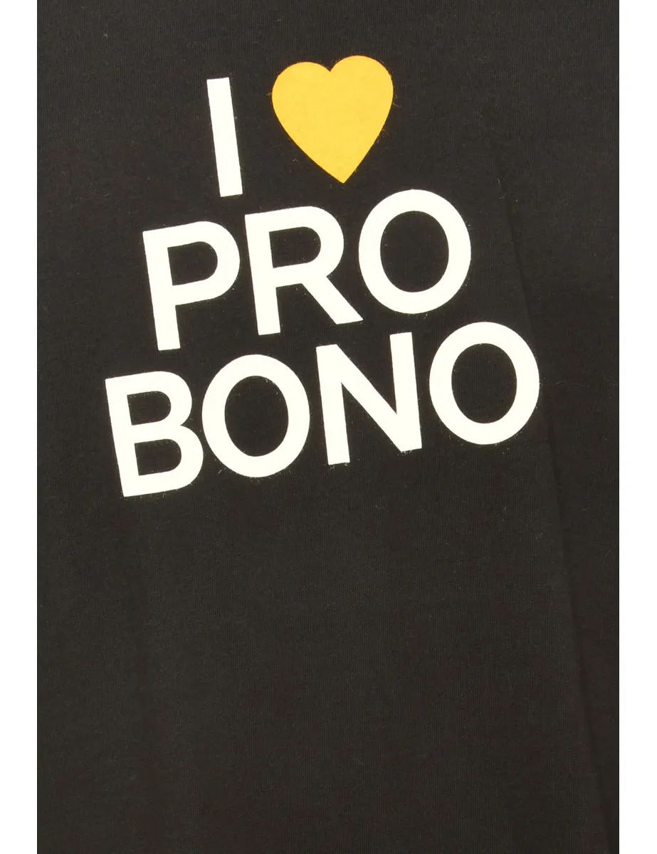 I Love Pro Bono Printed T-shirt - M