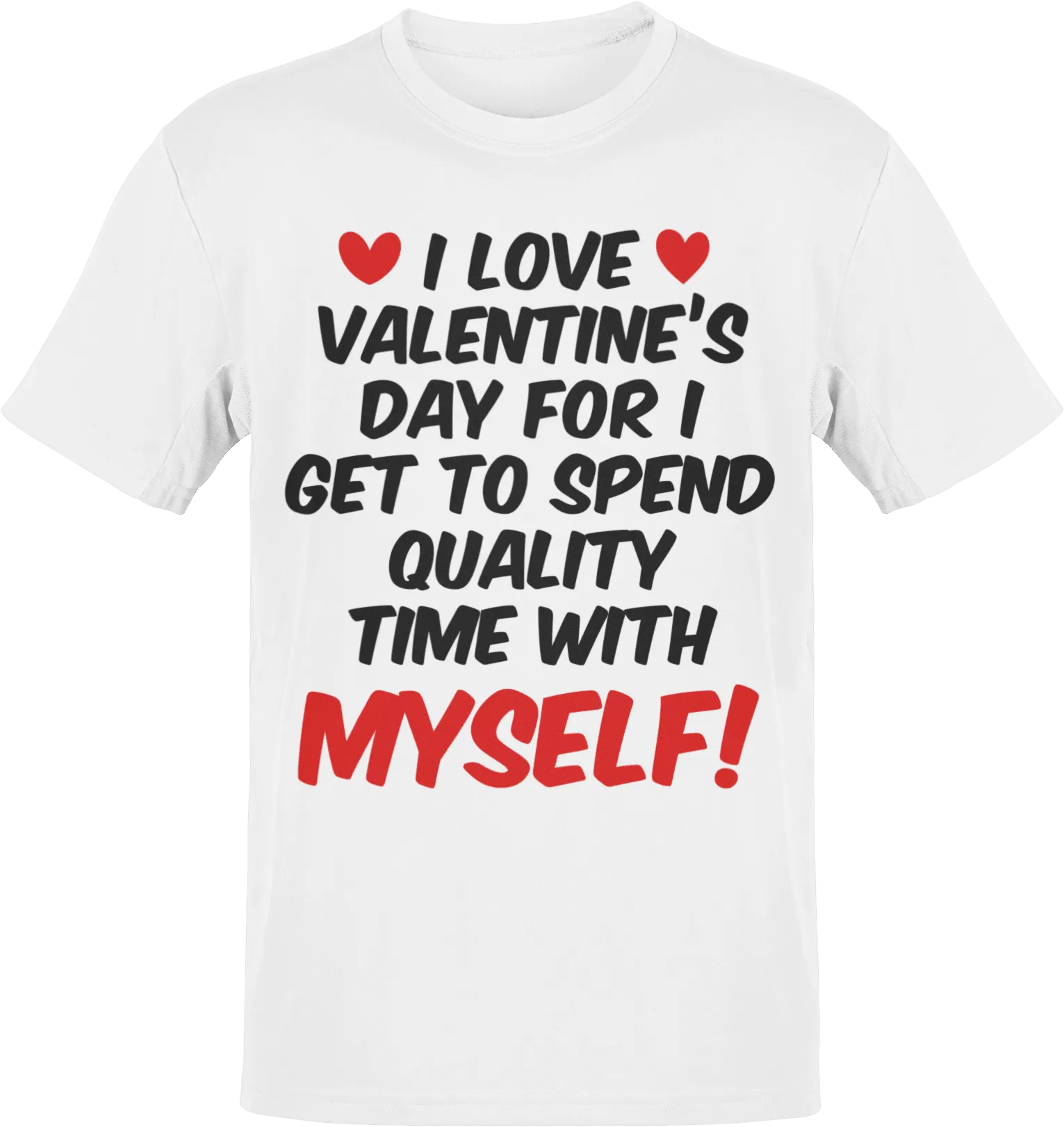 I Love Valentines Day Adult T-Shirt