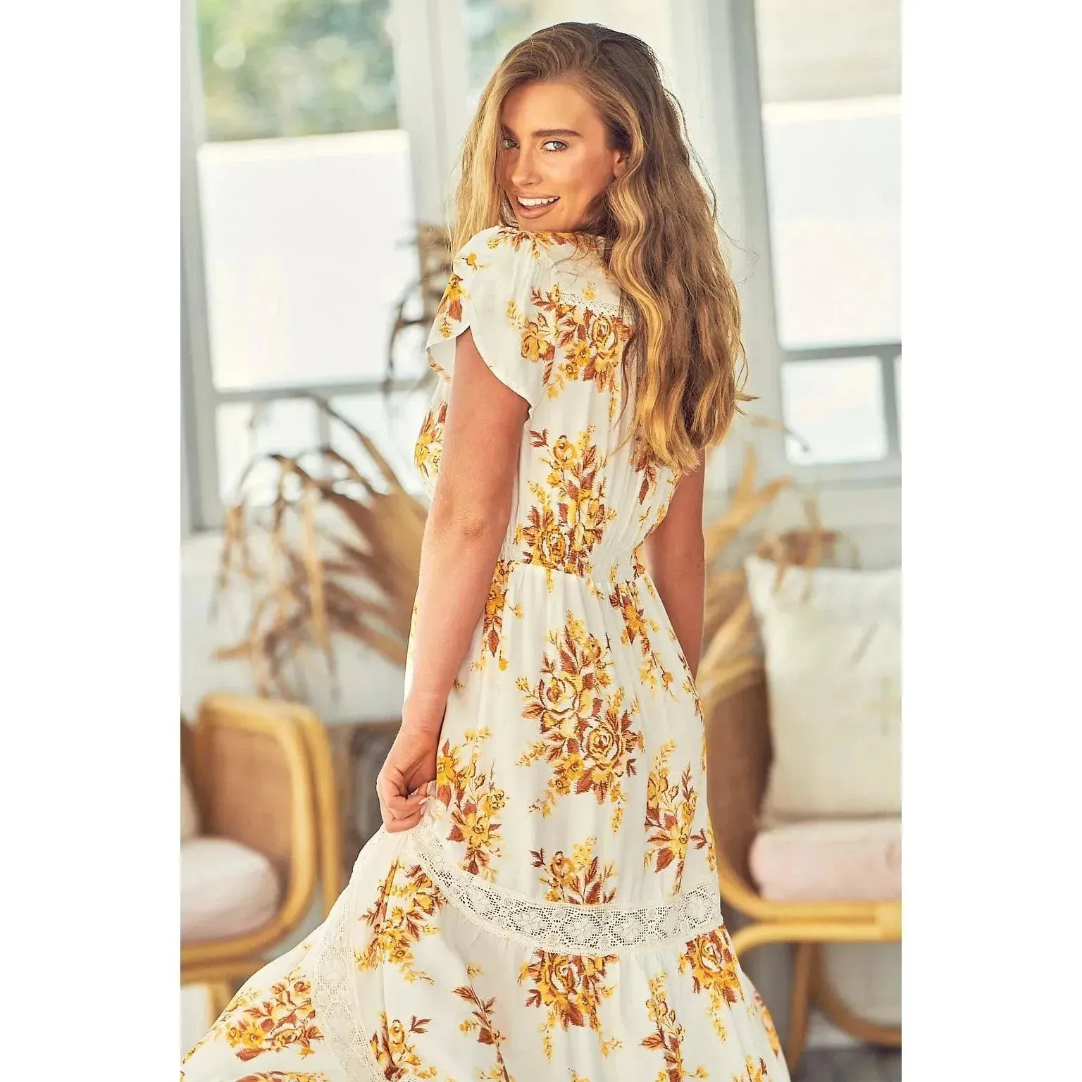 JAASE Magnolia Print Poppy Maxi Dress