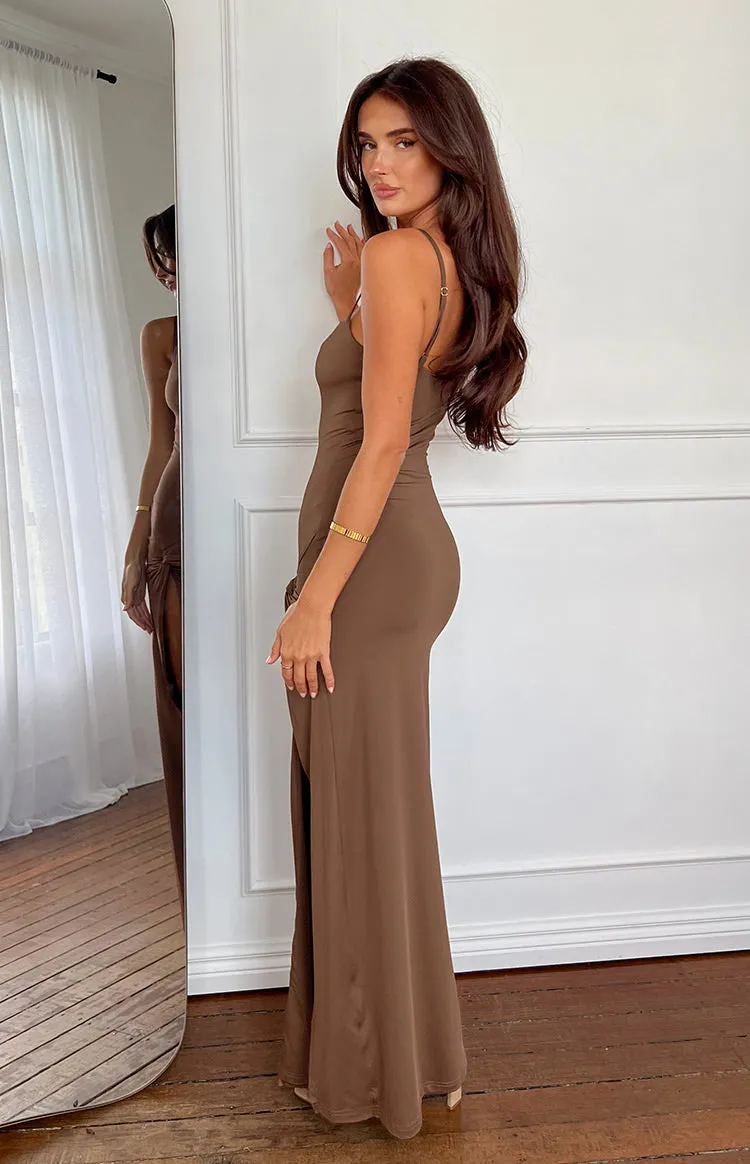 Jacinta Brown Maxi Dress