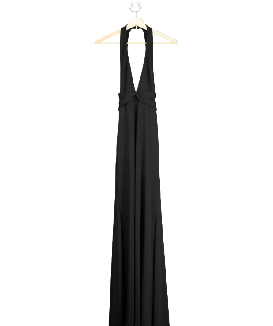 JJ's House Black V-neck Sleeveless Maxi Dress No Size