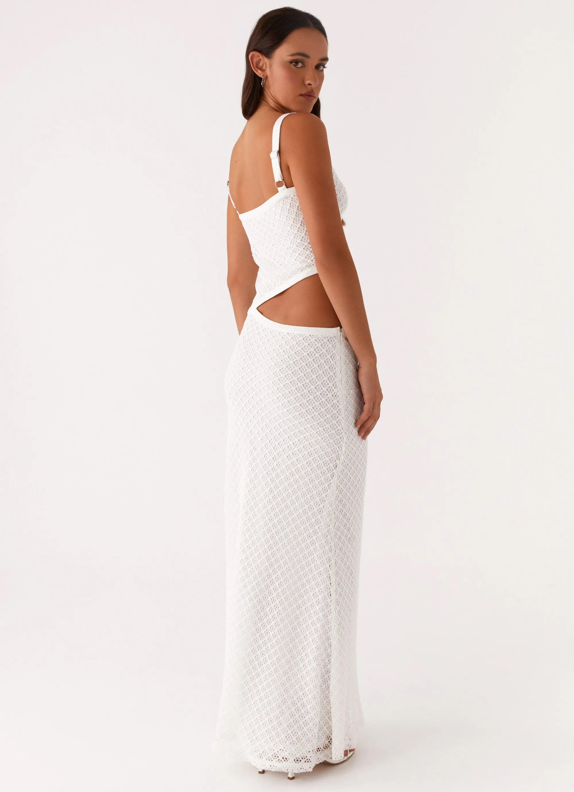 Jocelyn Maxi Dress - White Crochet