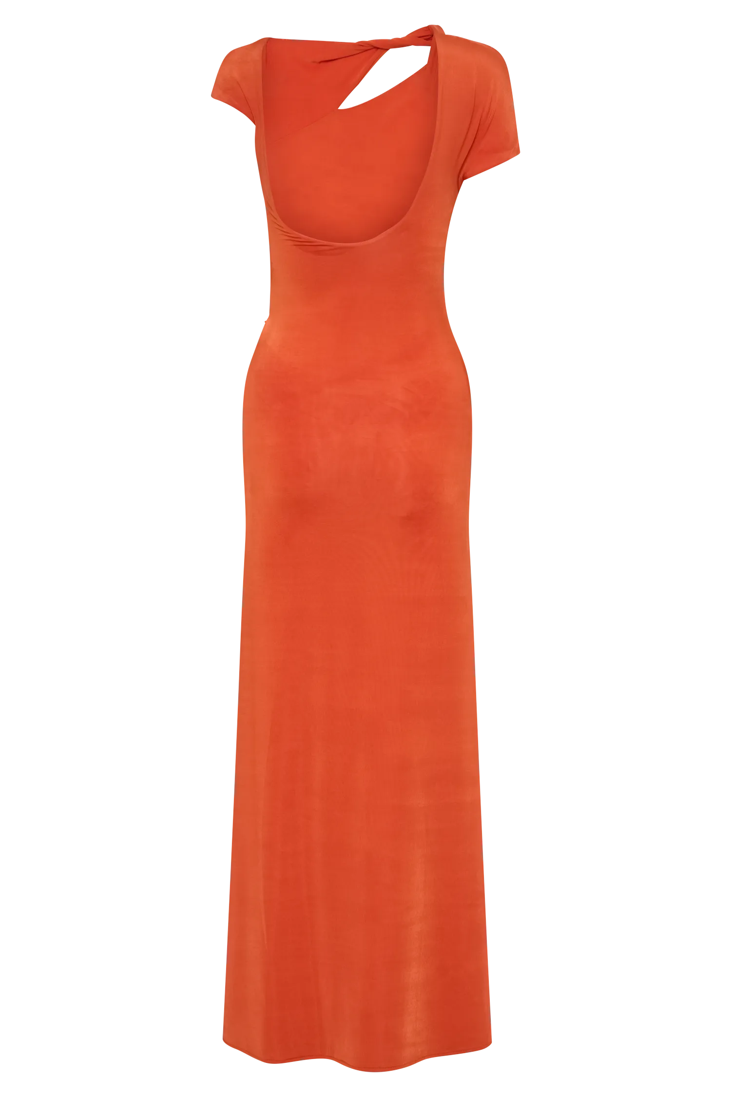 Kaida Slinky Maxi Dress With Hardware - Burnt Orange