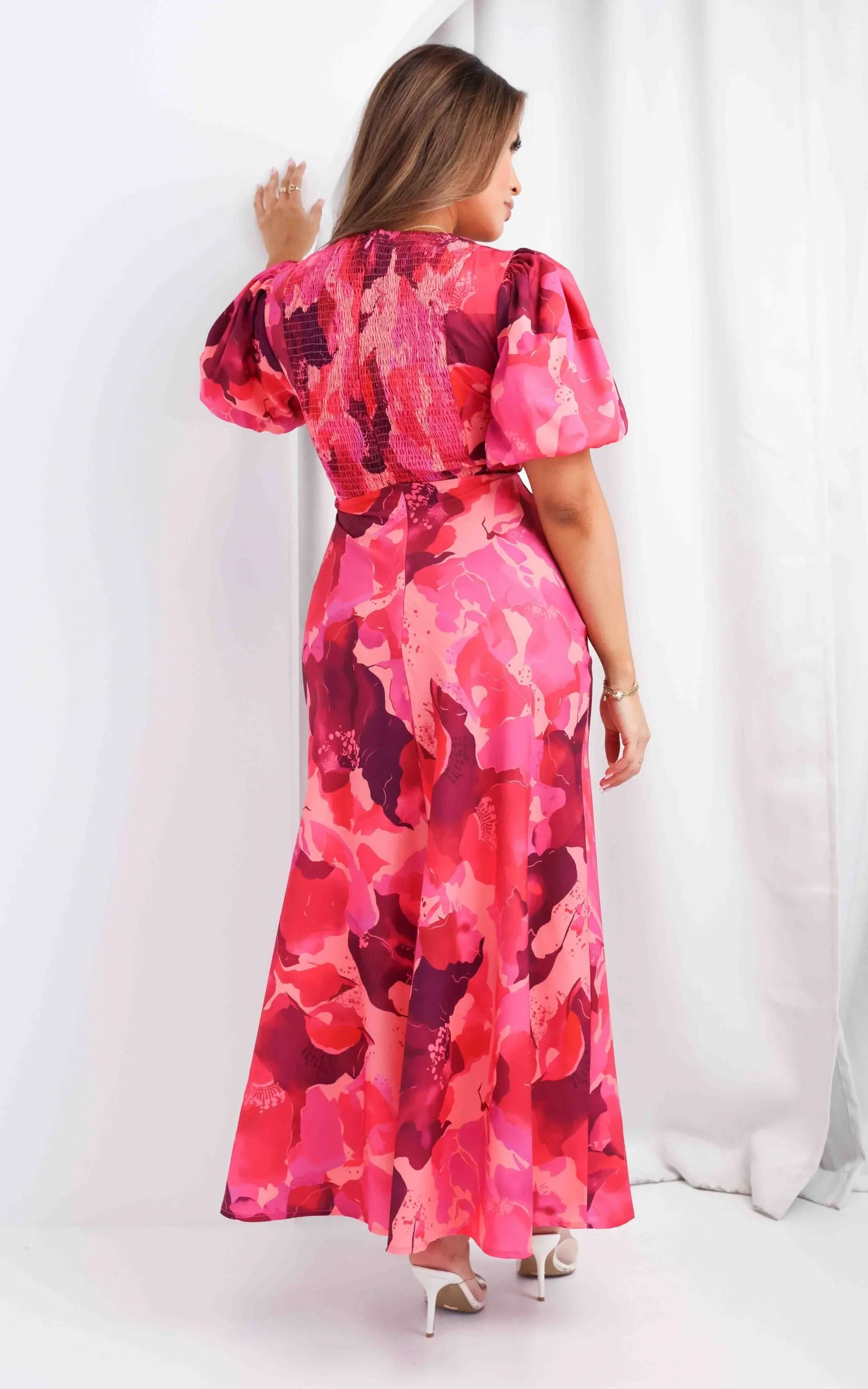 Kamala Maxi Dress - Pink Floral