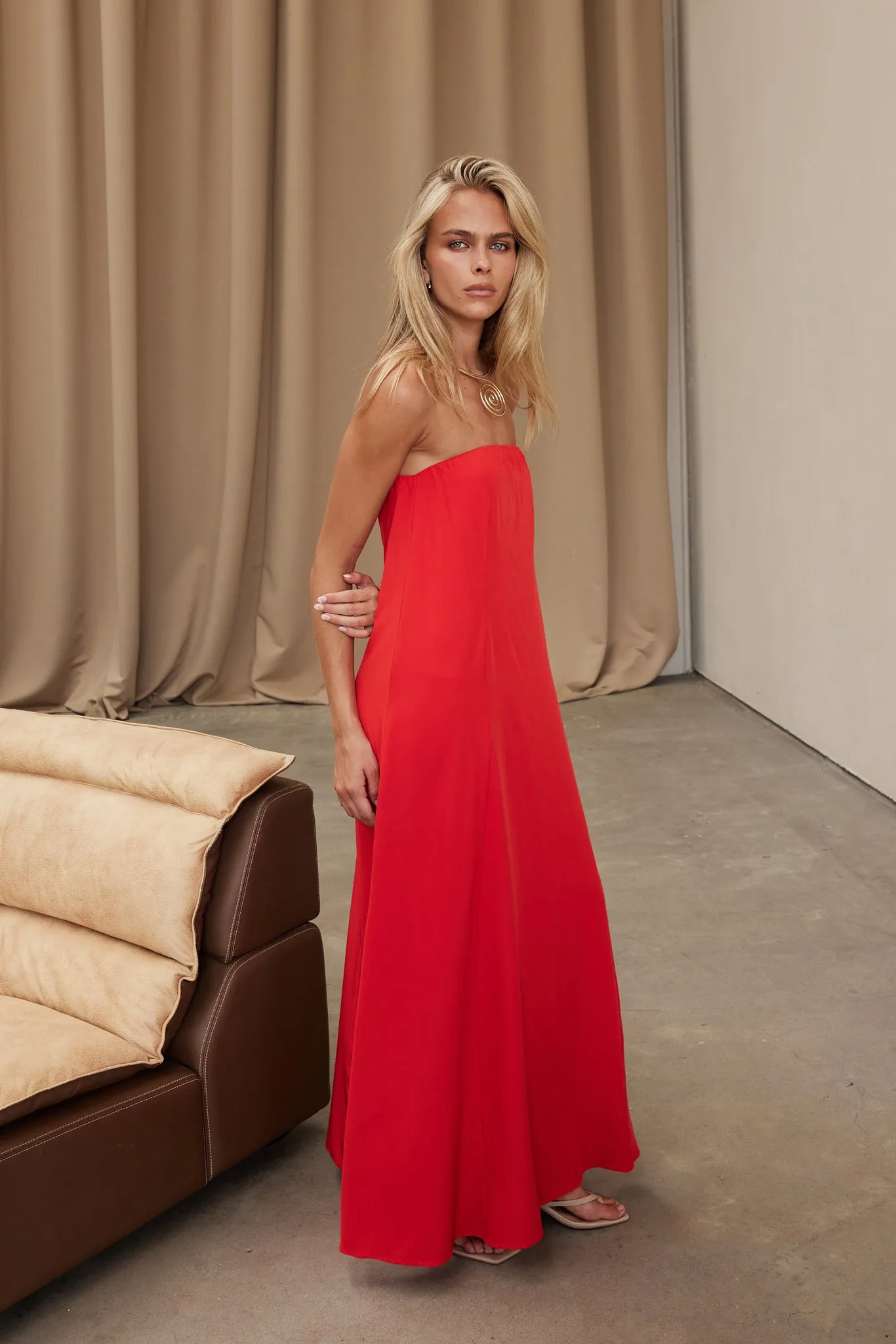 Kesia Maxi Dress (Red)